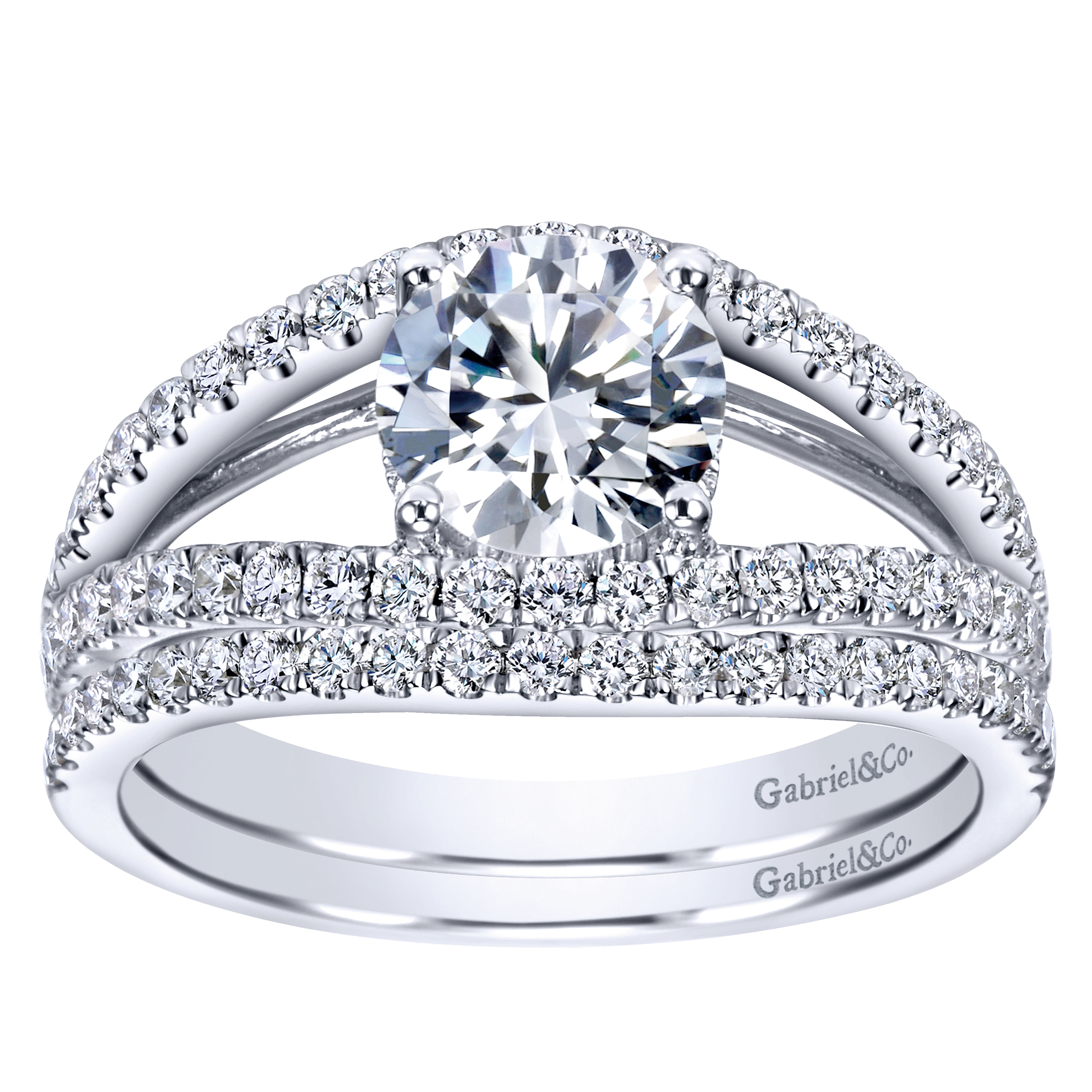 14k White Gold Contemporary Curved Wedding Band angle 4 14k White Gold Contemporary Curved Wedding Band angle 4