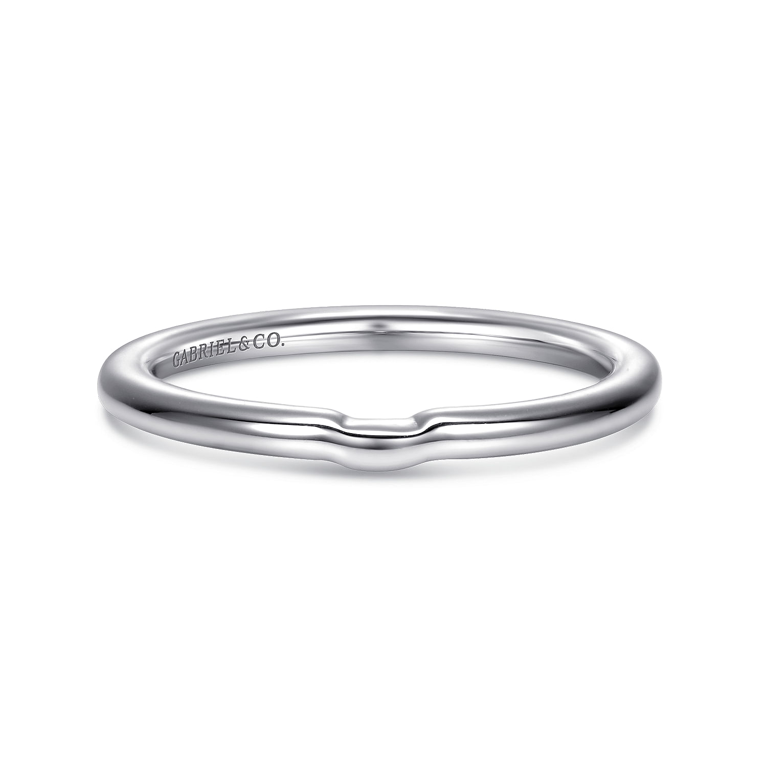 14k White Gold Curved 14k White Gold Curved