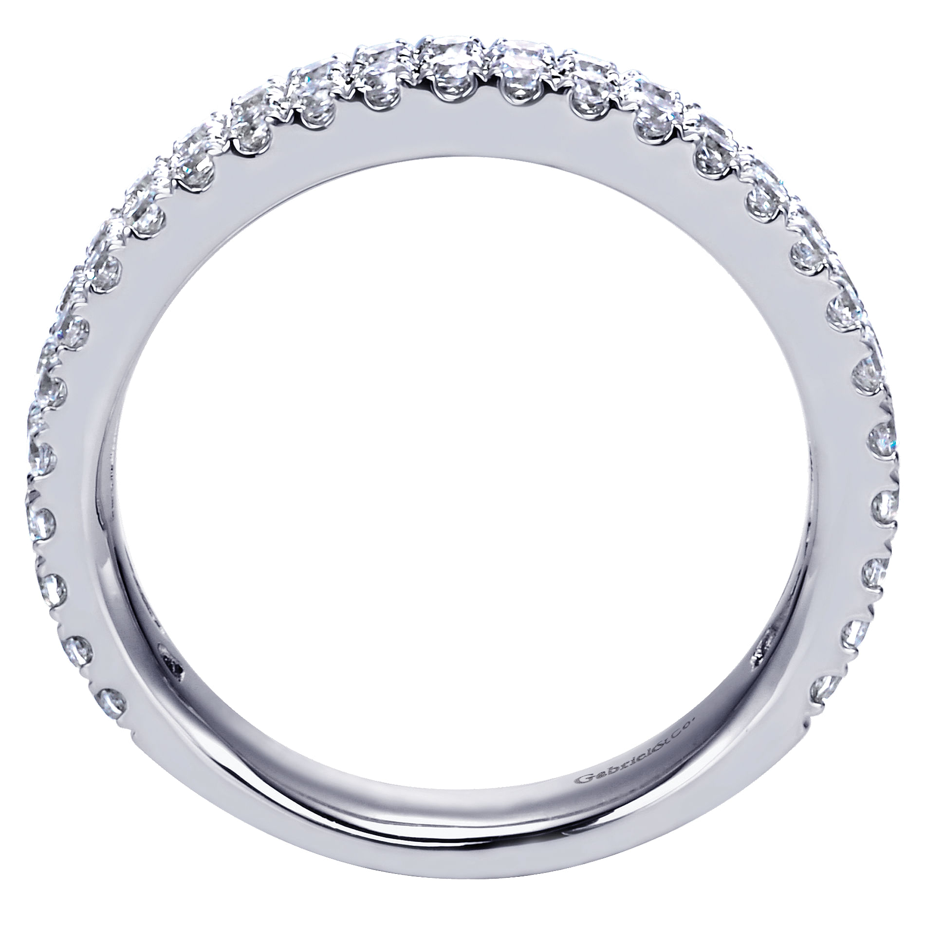 14k White Gold Contemporary Fancy Anniversary Band angle 2 14k White Gold Contemporary Fancy Anniversary Band angle 2