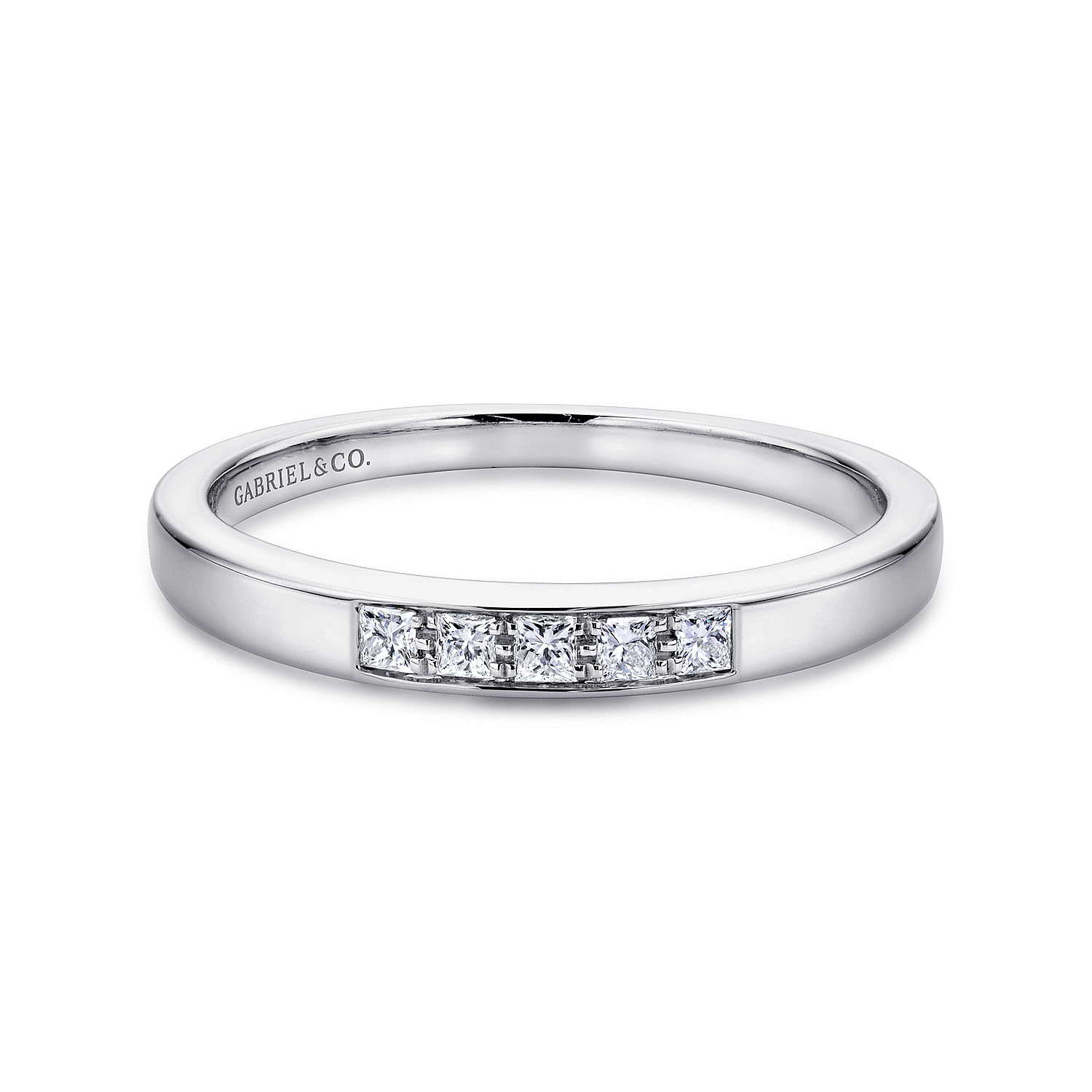 14k White Gold Straight 14k White Gold Straight