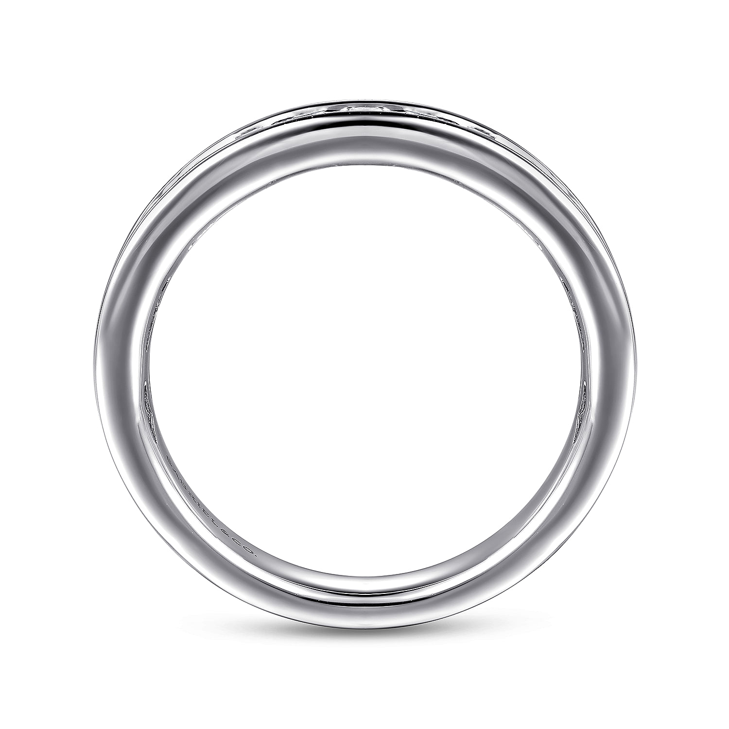 14k White Gold Contemporary Straight Anniversary Band angle 2 14k White Gold Contemporary Straight Anniversary Band angle 2