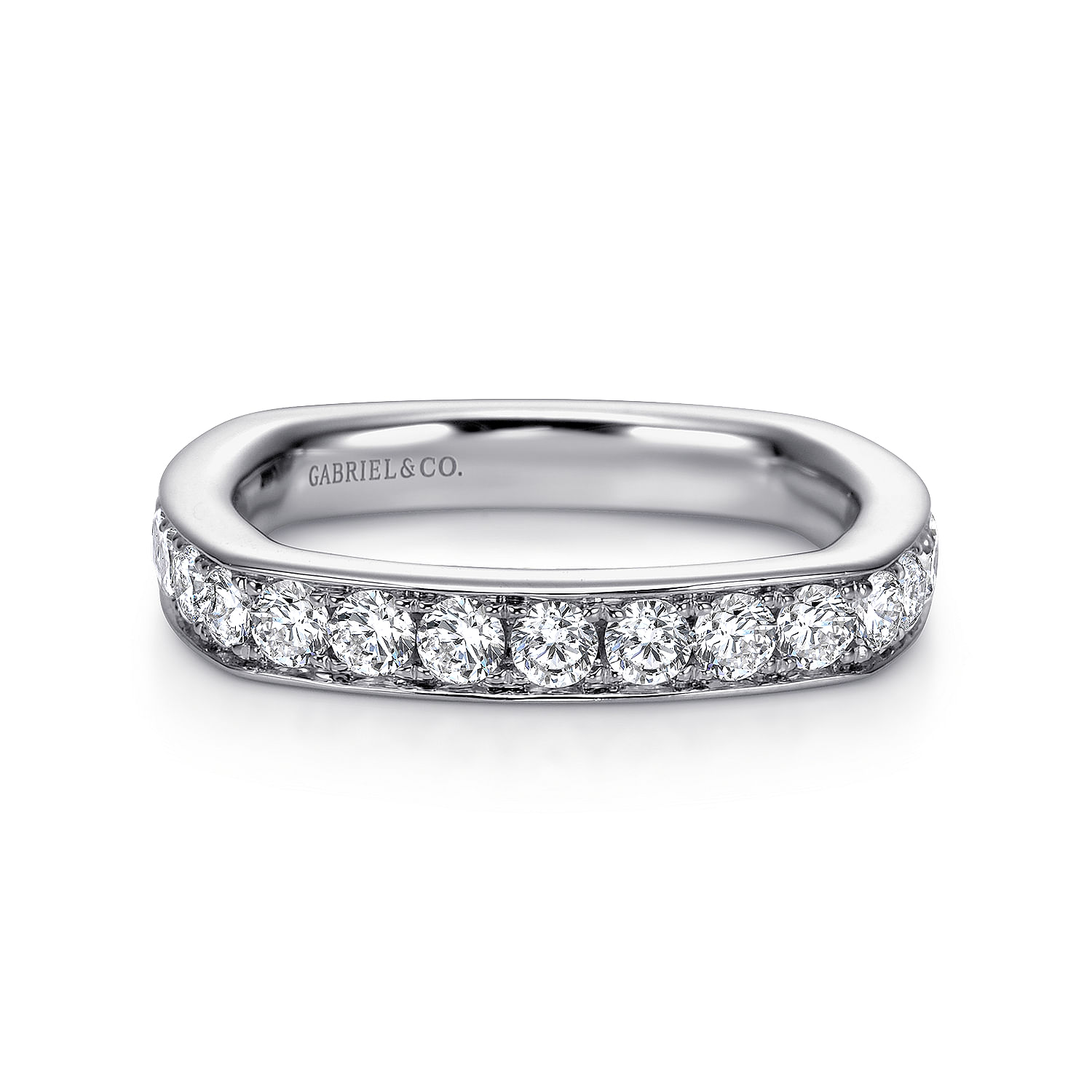 14k White Gold Straight 14k White Gold Straight