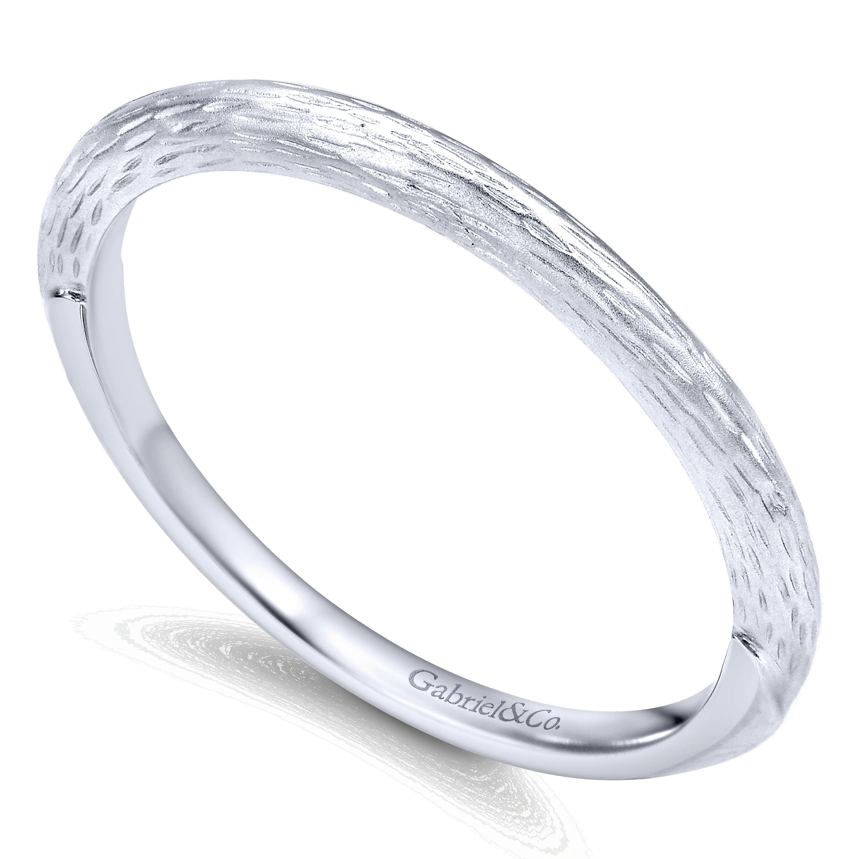 14k White Gold Contemporary Straight Wedding Band angle 3 14k White Gold Contemporary Straight Wedding Band angle 3
