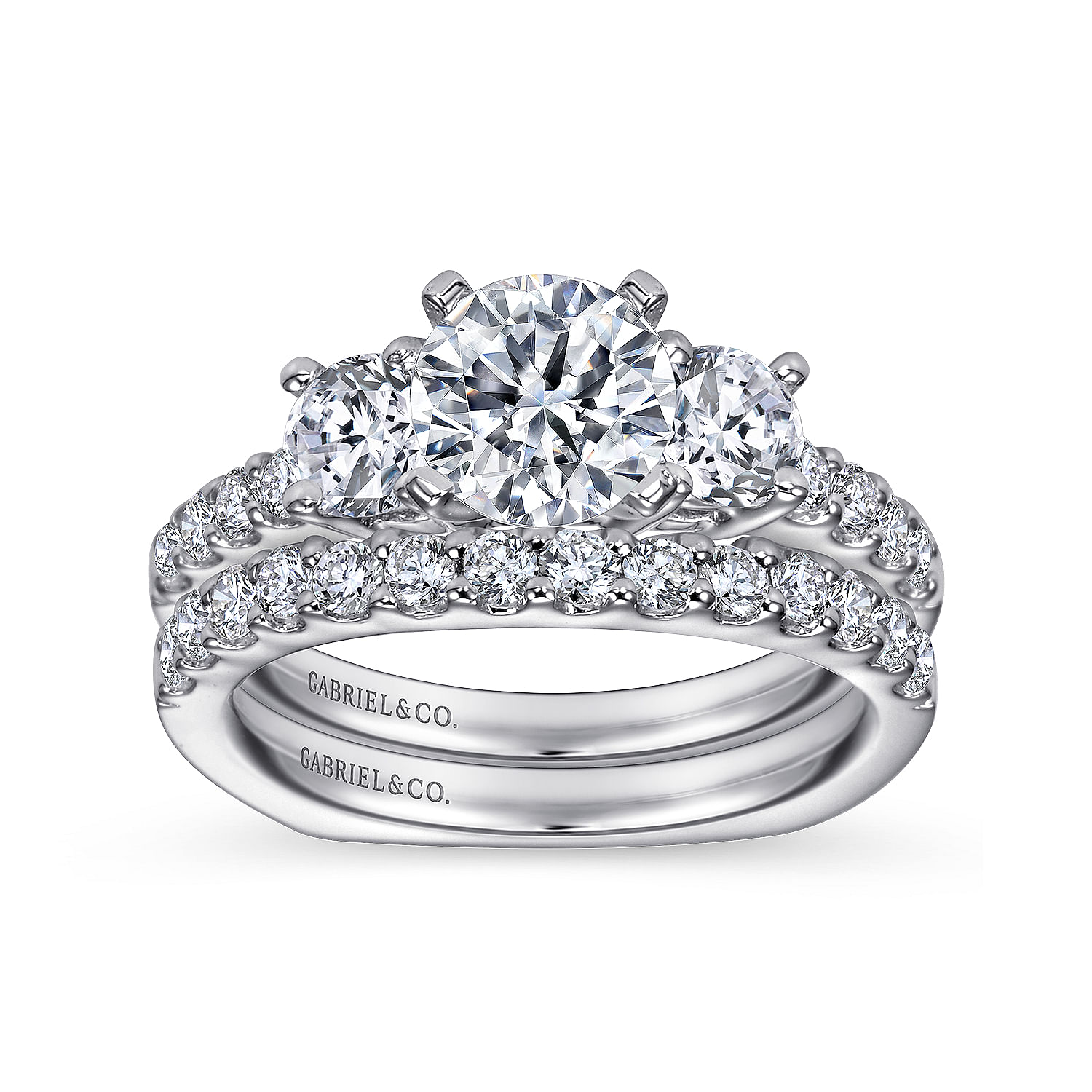 14k White Gold Contemporary Straight Wedding Band angle 4 14k White Gold Contemporary Straight Wedding Band angle 4