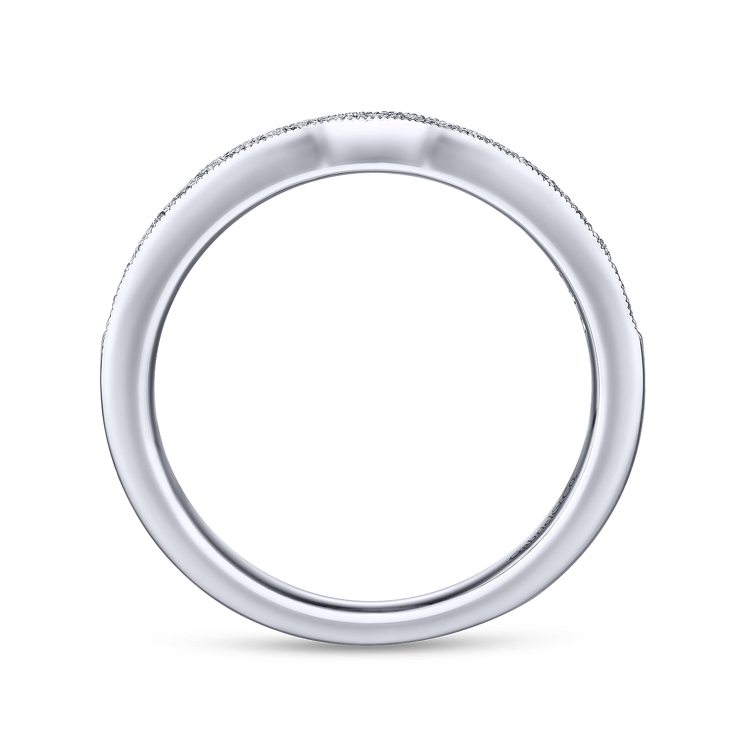 14k White Gold Contemporary Straight Wedding Band angle 2 14k White Gold Contemporary Straight Wedding Band angle 2