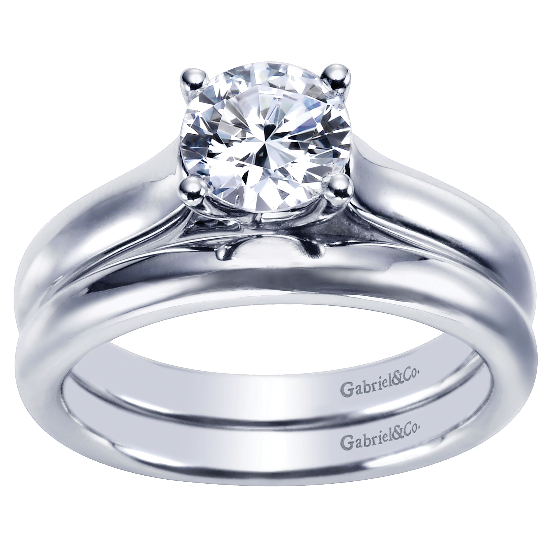 14k White Gold Contemporary Straight Wedding Band angle 4 14k White Gold Contemporary Straight Wedding Band angle 4