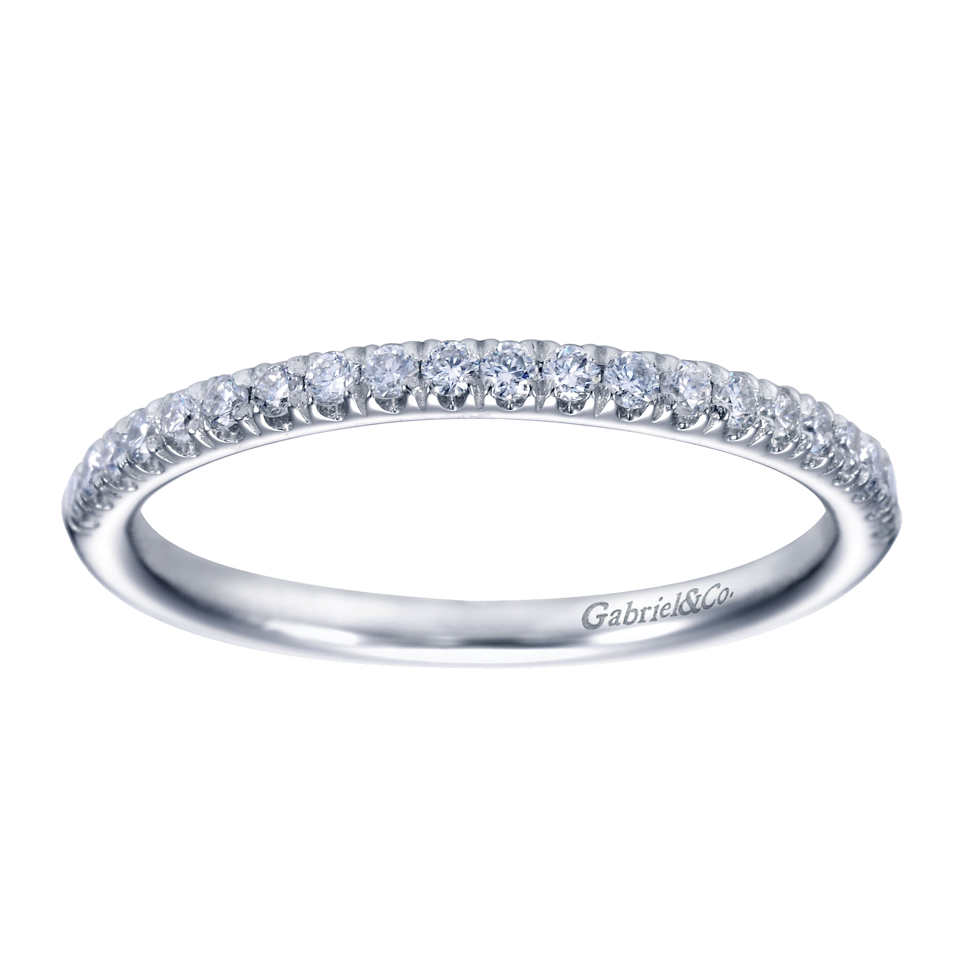 14k White Gold Contemporary Straight Wedding Band angle 5 14k White Gold Contemporary Straight Wedding Band angle 5