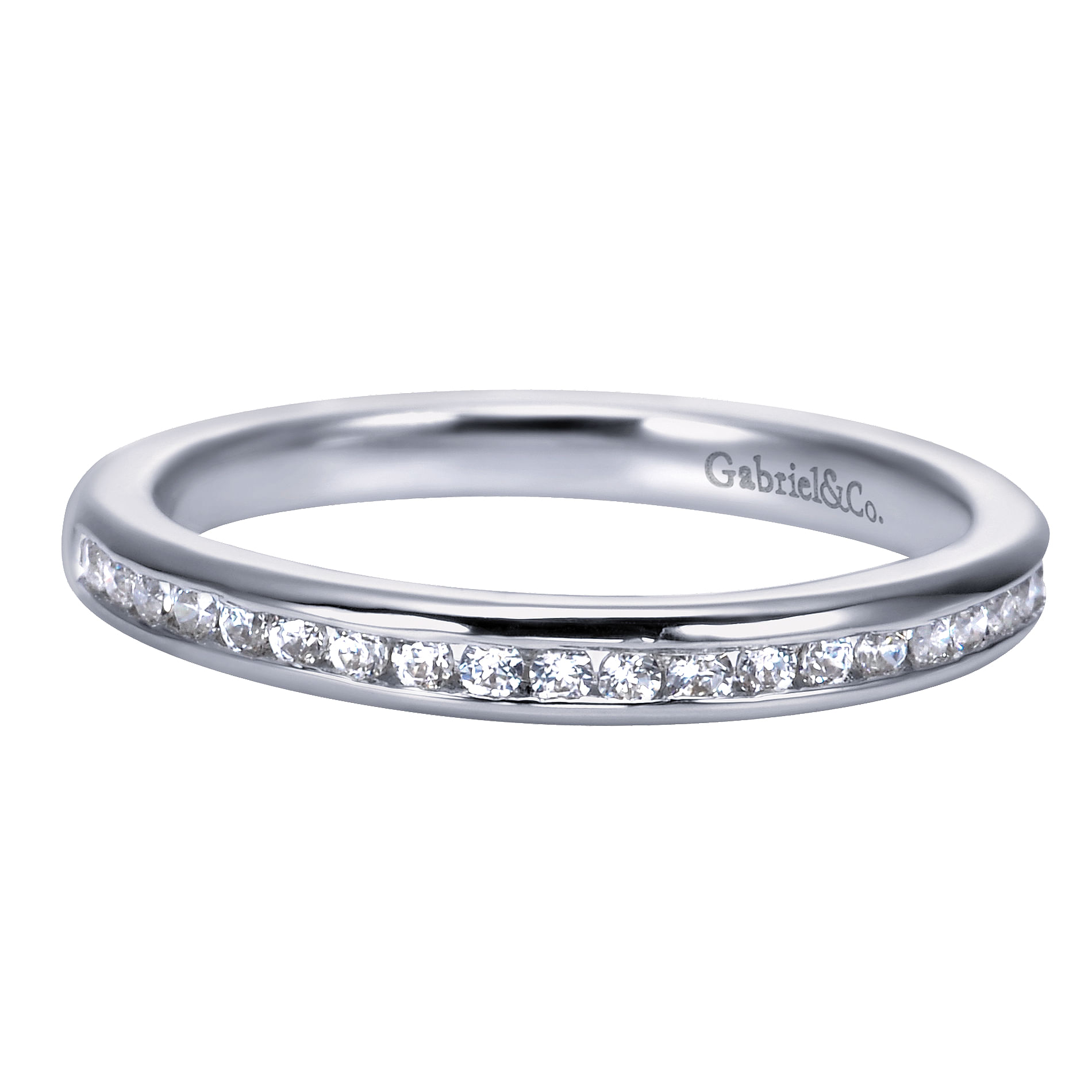 14k White Gold Straight 14k White Gold Straight