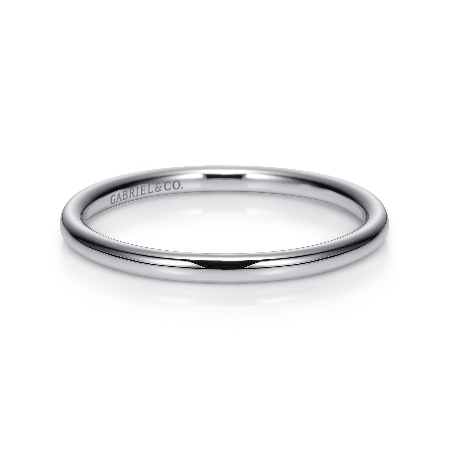 14k White Gold Straight 14k White Gold Straight