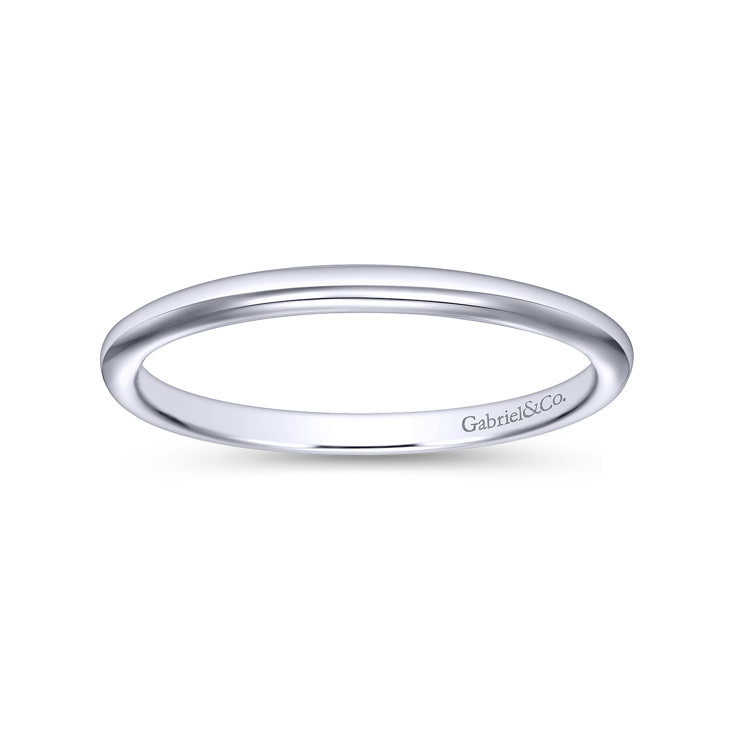 14k White Gold Contemporary Straight Wedding Band angle 5 14k White Gold Contemporary Straight Wedding Band angle 5