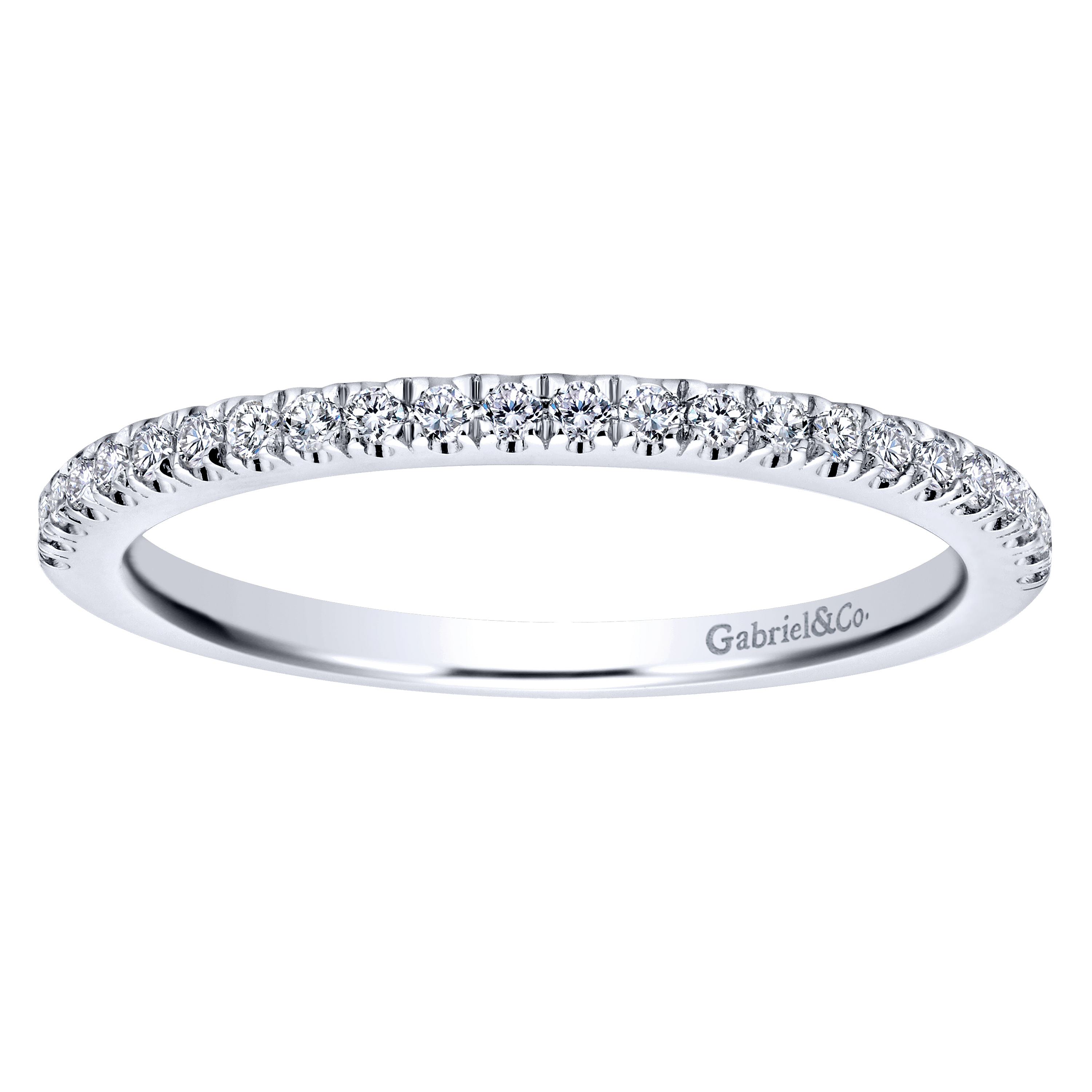 14k White Gold Contemporary Straight Wedding Band angle 5 14k White Gold Contemporary Straight Wedding Band angle 5