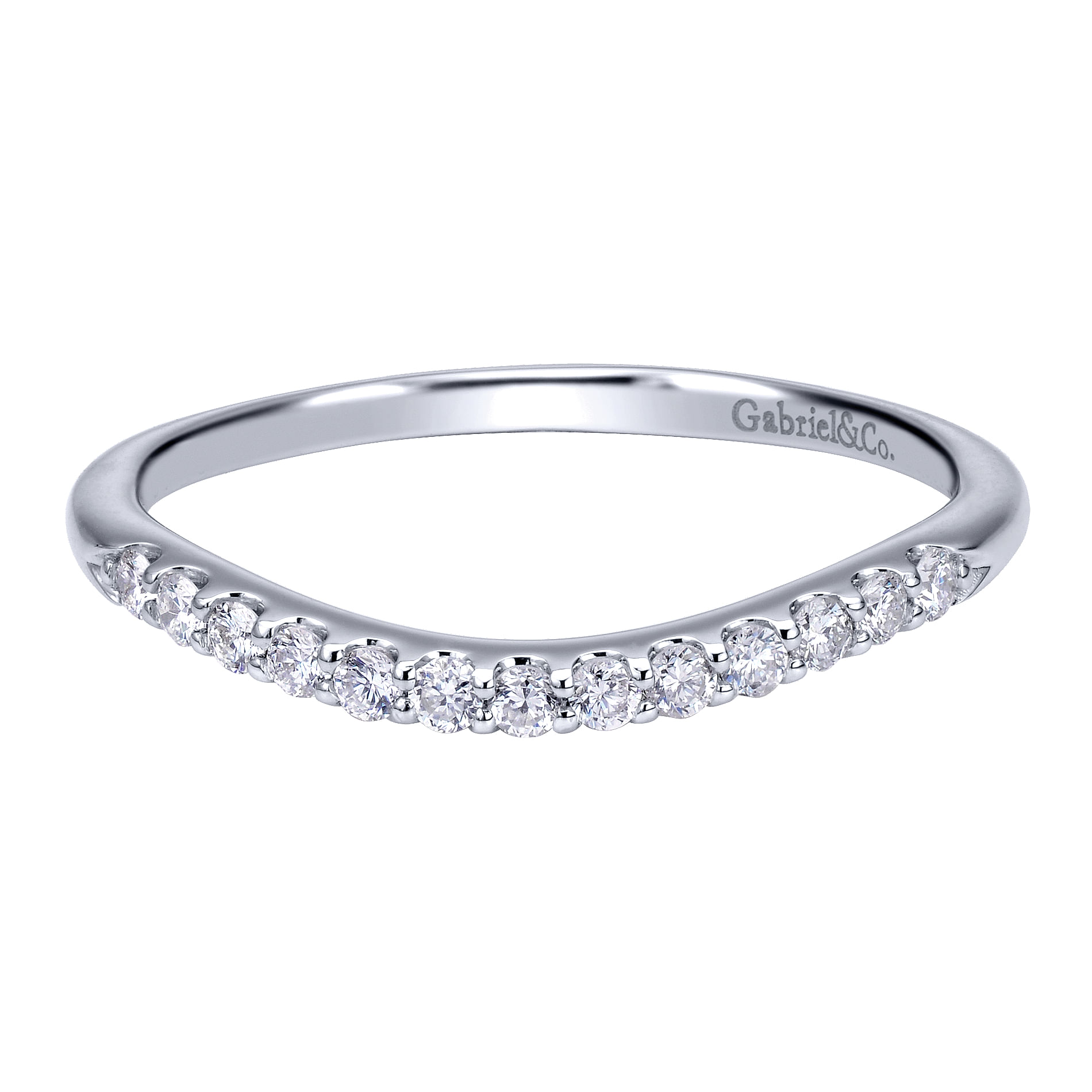 14k White Gold Straight 14k White Gold Straight