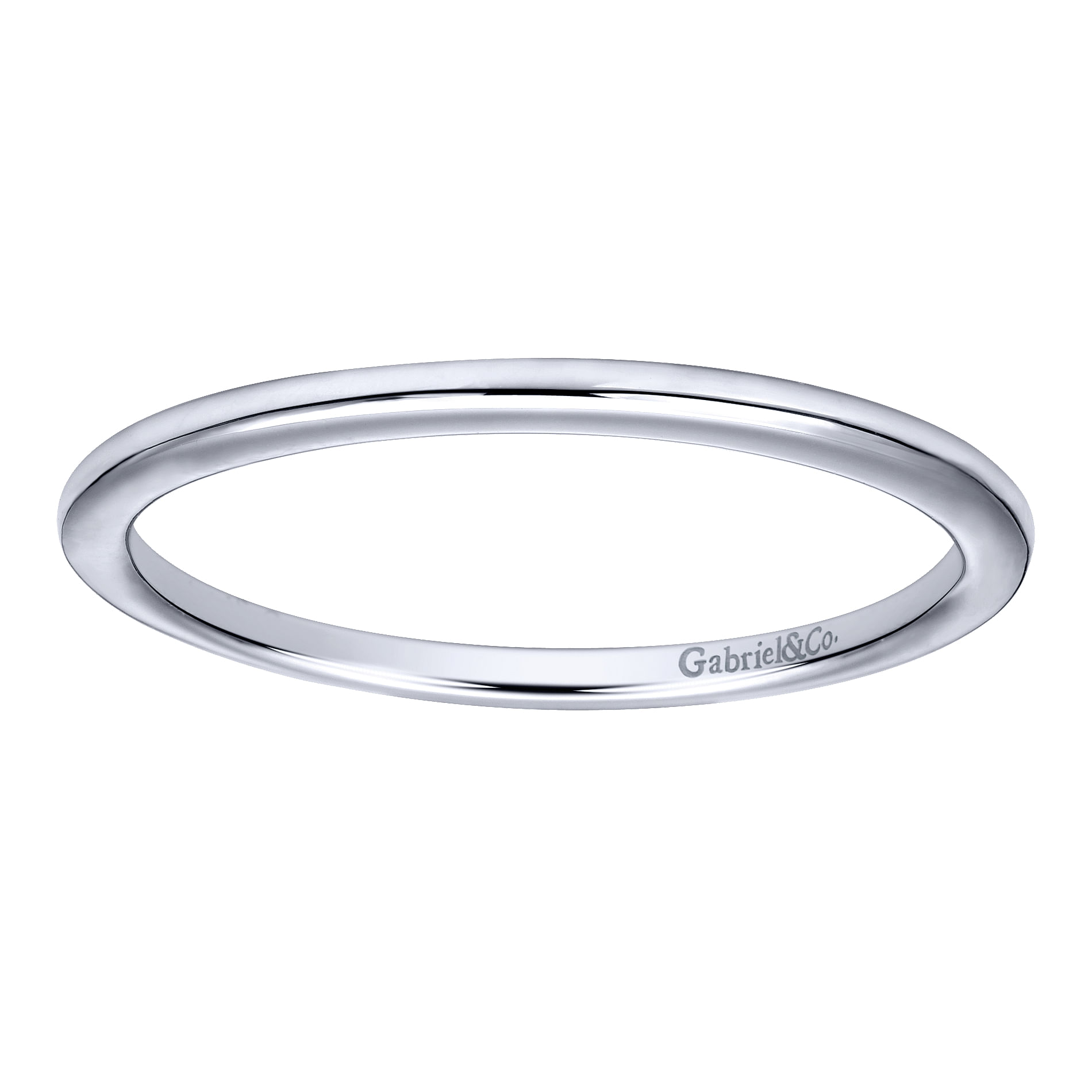 14k White Gold Contemporary Straight Wedding Band angle 5 14k White Gold Contemporary Straight Wedding Band angle 5