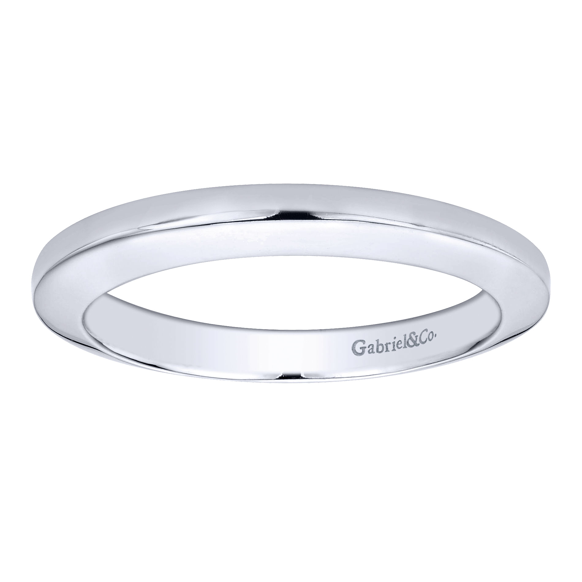 14k White Gold Contemporary Straight Wedding Band angle 5 14k White Gold Contemporary Straight Wedding Band angle 5