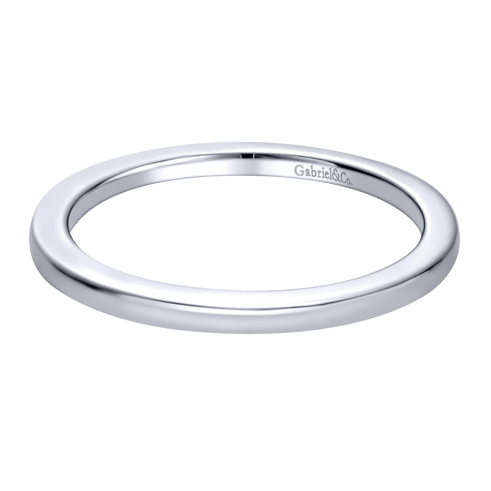 14k White Gold Straight 14k White Gold Straight
