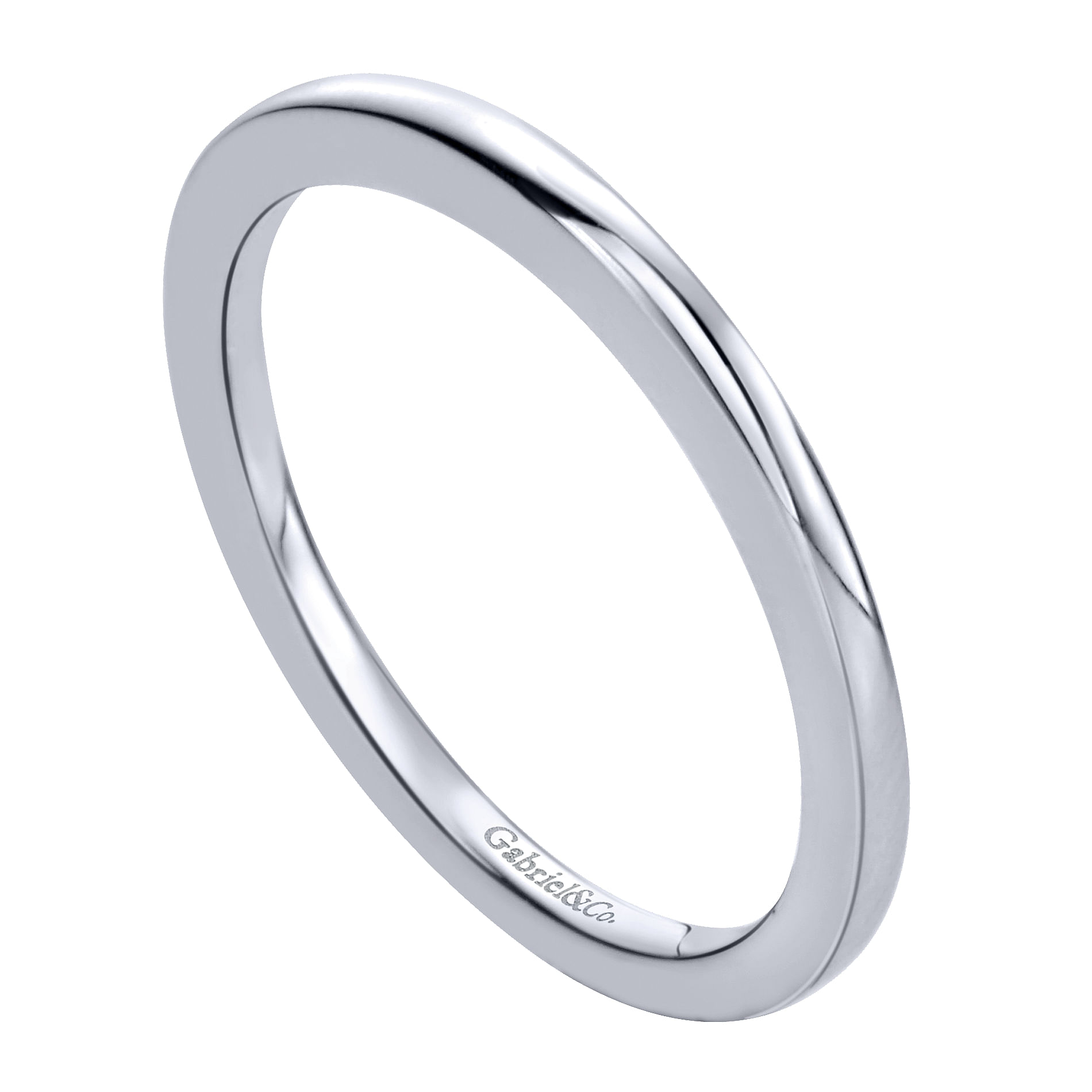 14k White Gold Contemporary Straight Wedding Band angle 3 14k White Gold Contemporary Straight Wedding Band angle 3