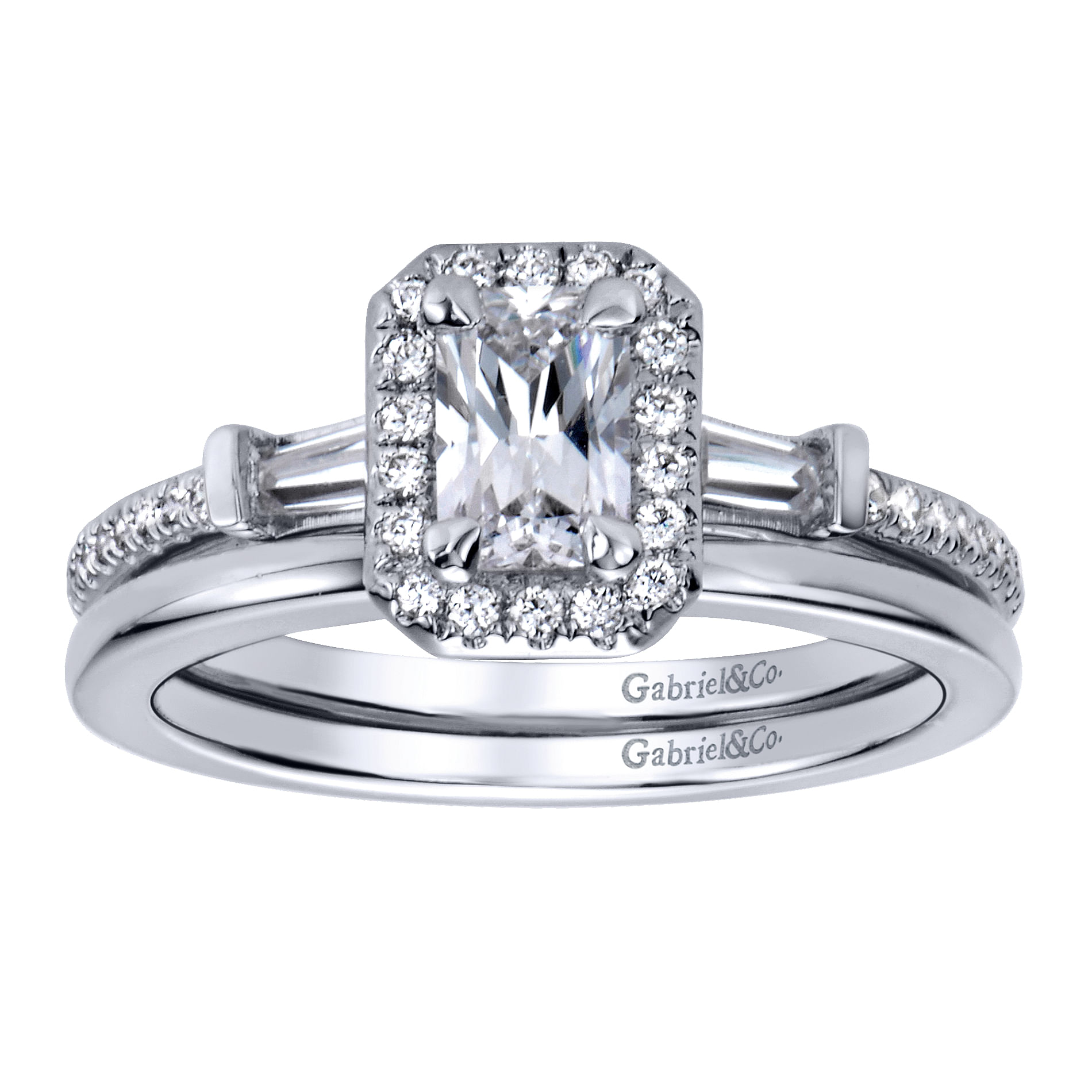 14k White Gold Contemporary Straight Wedding Band angle 4 14k White Gold Contemporary Straight Wedding Band angle 4