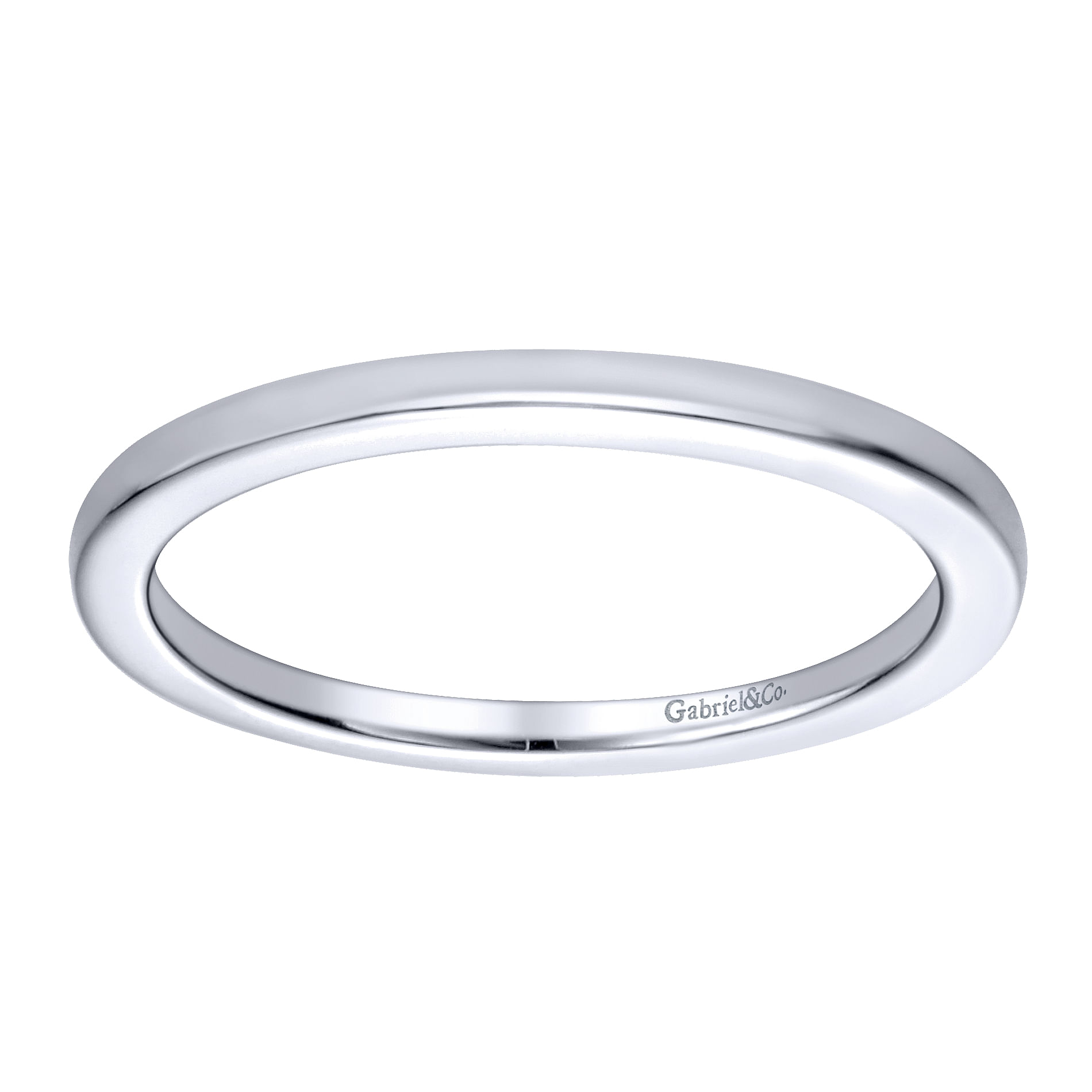 14k White Gold Contemporary Straight Wedding Band angle 5 14k White Gold Contemporary Straight Wedding Band angle 5