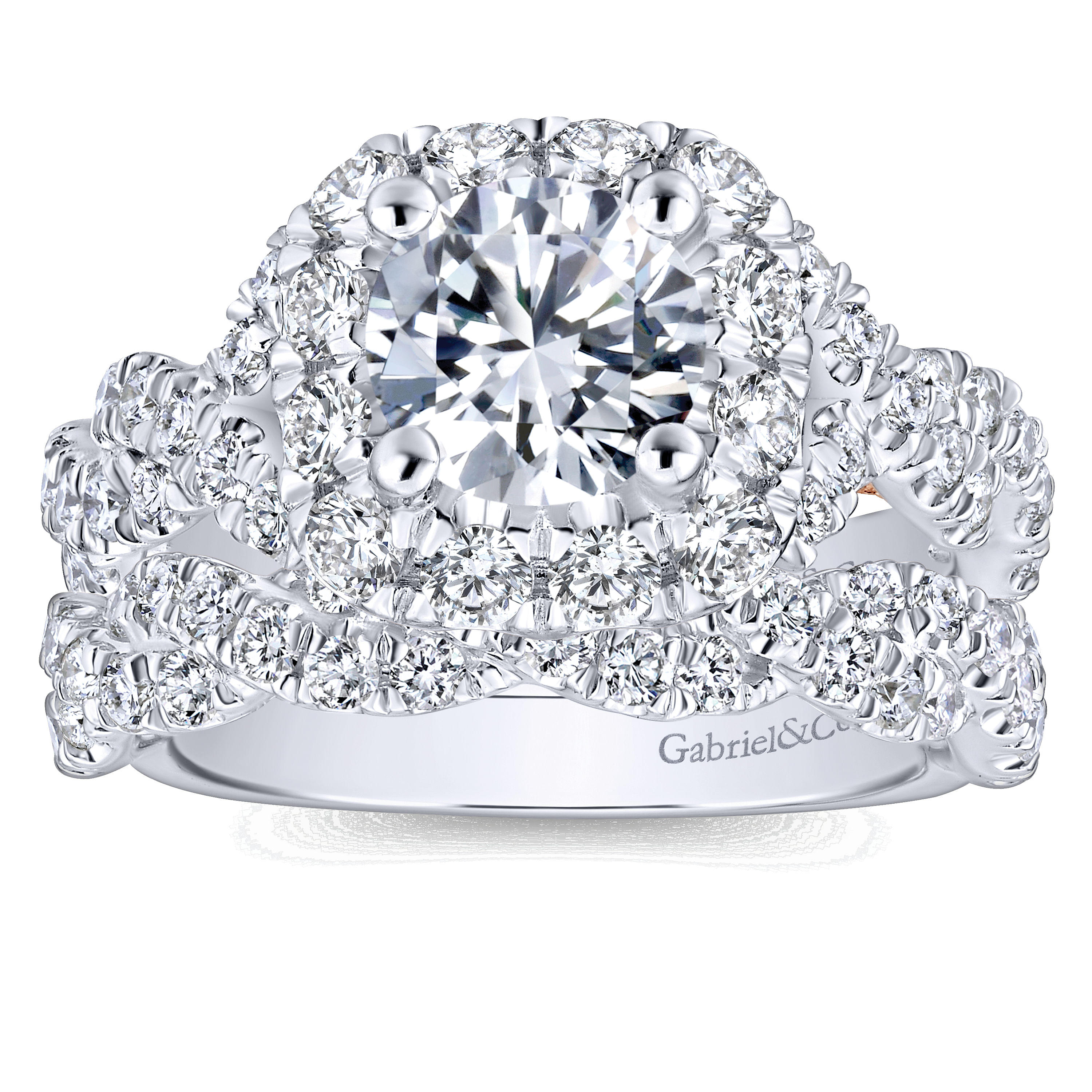 14k White Gold Contemporary Twisted Wedding Band angle 4 14k White Gold Contemporary Twisted Wedding Band angle 4