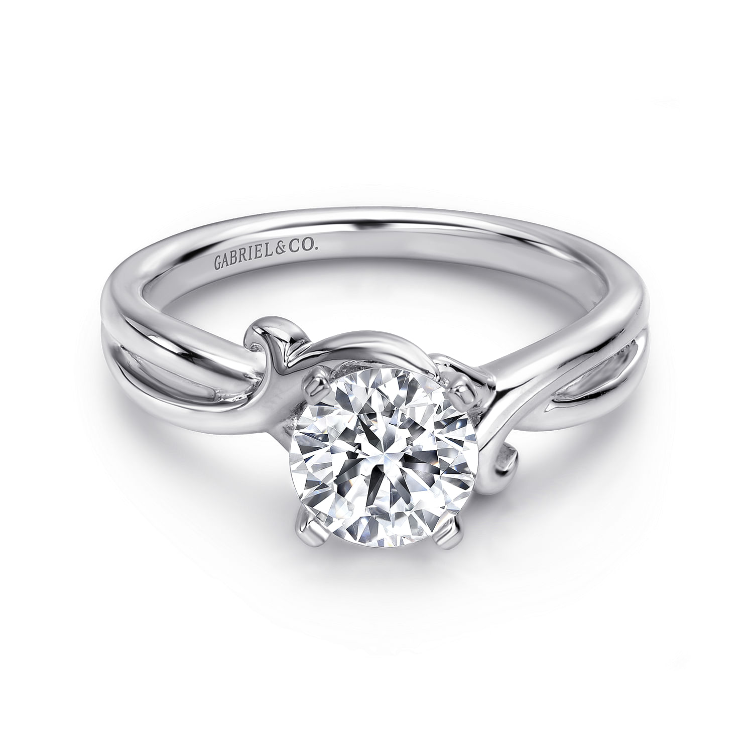14k White Gold Criss Cross 14k White Gold Criss Cross