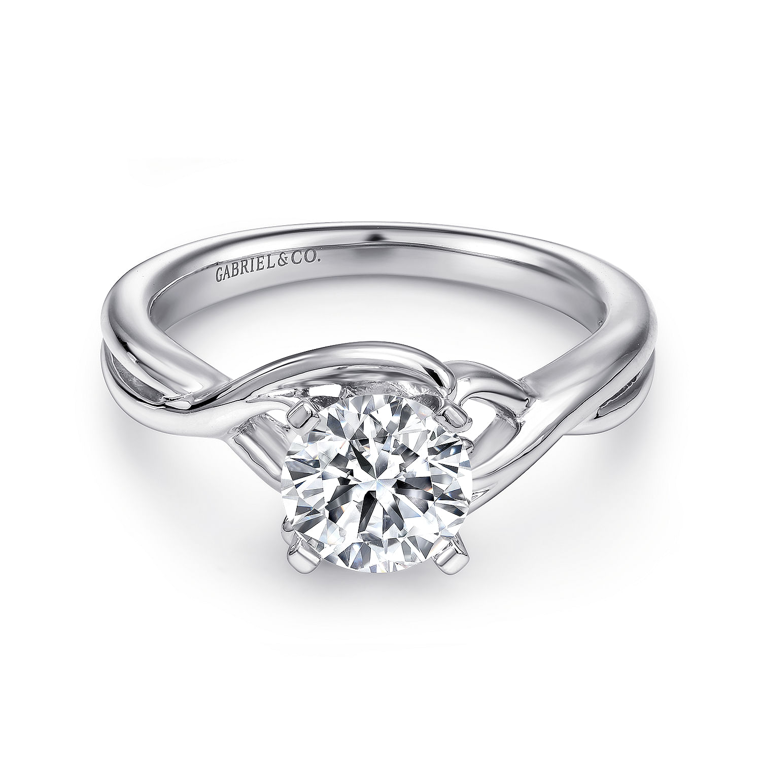 14k White Gold Criss Cross 14k White Gold Criss Cross
