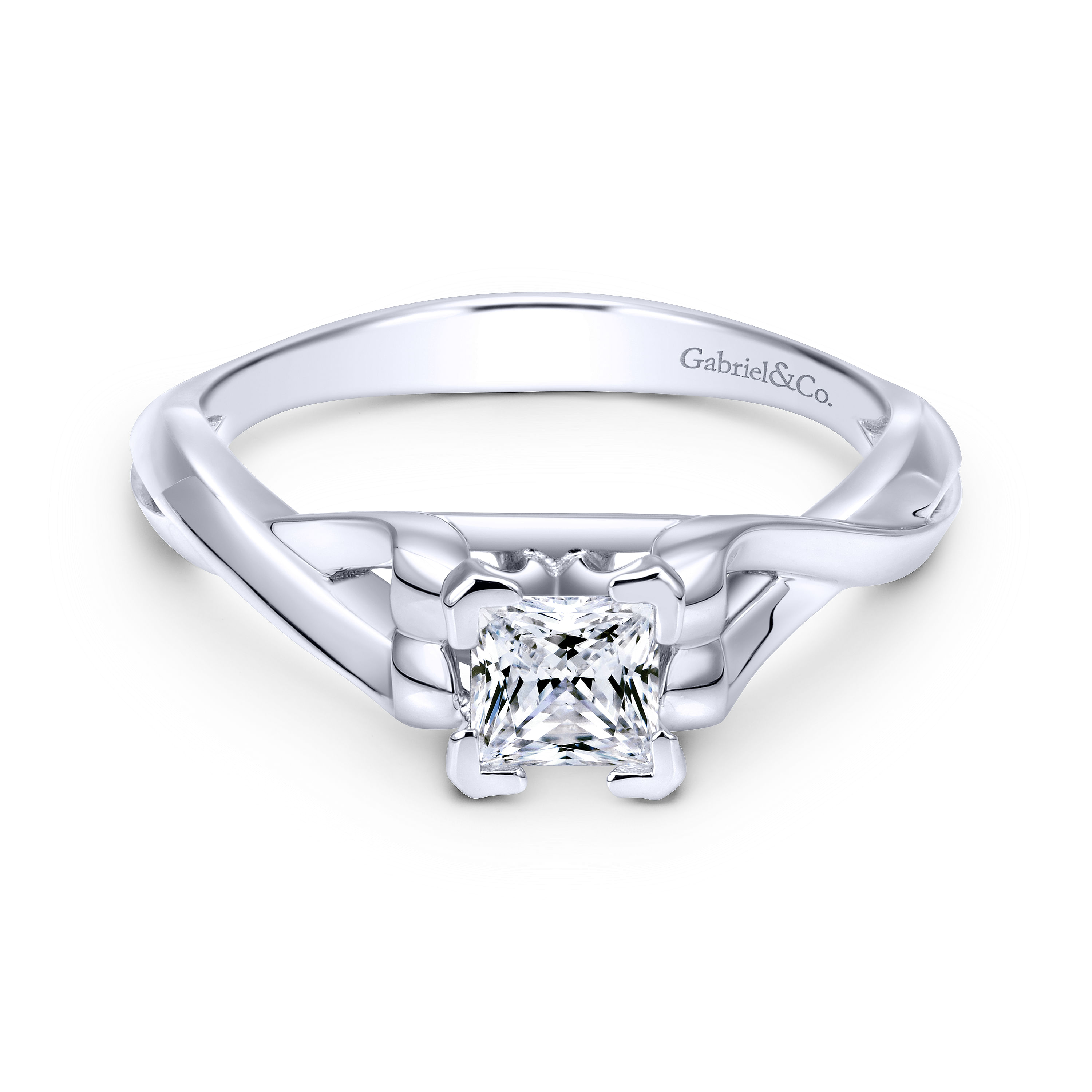 14k White Gold Criss Cross 14k White Gold Criss Cross