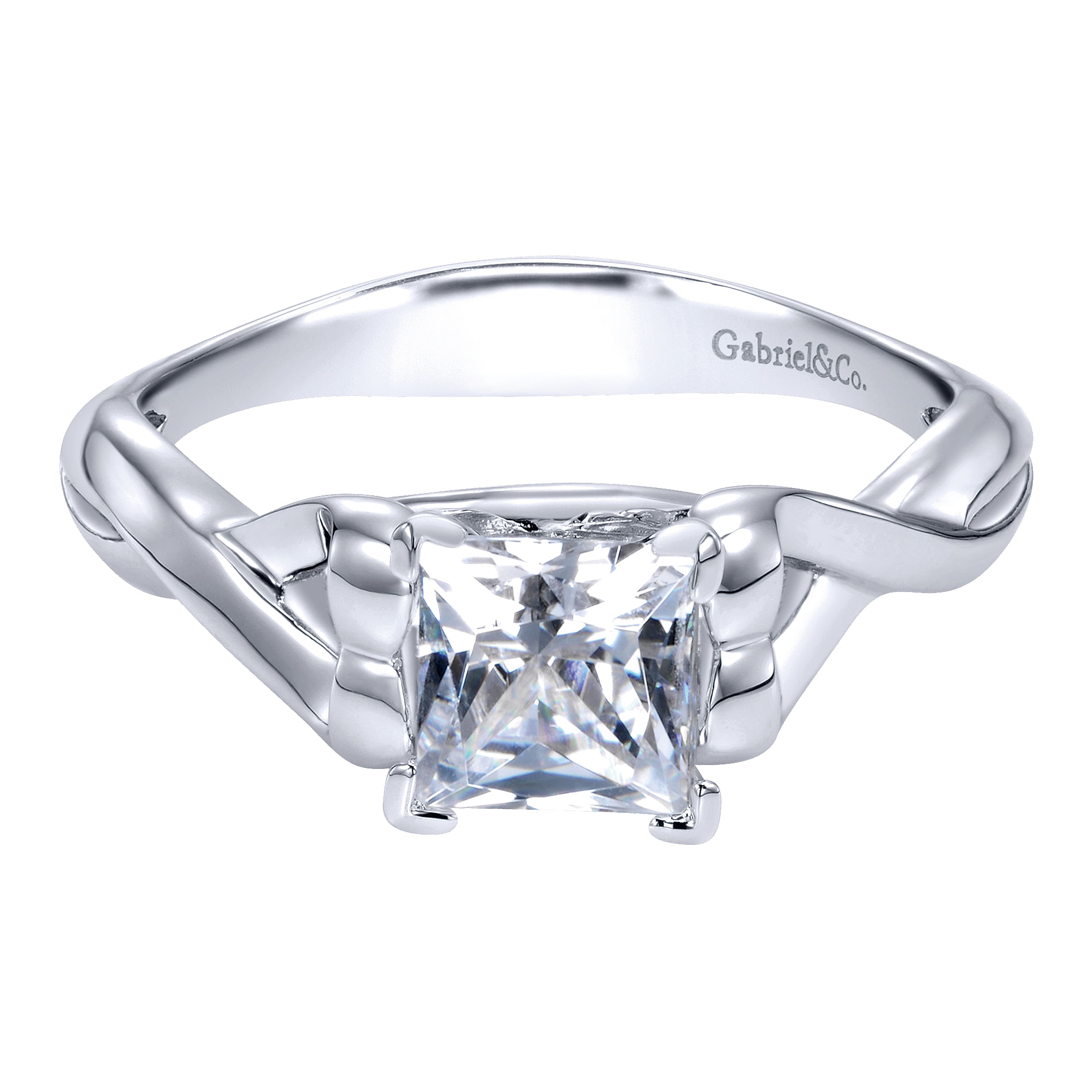 14k White Gold Criss Cross 14k White Gold Criss Cross