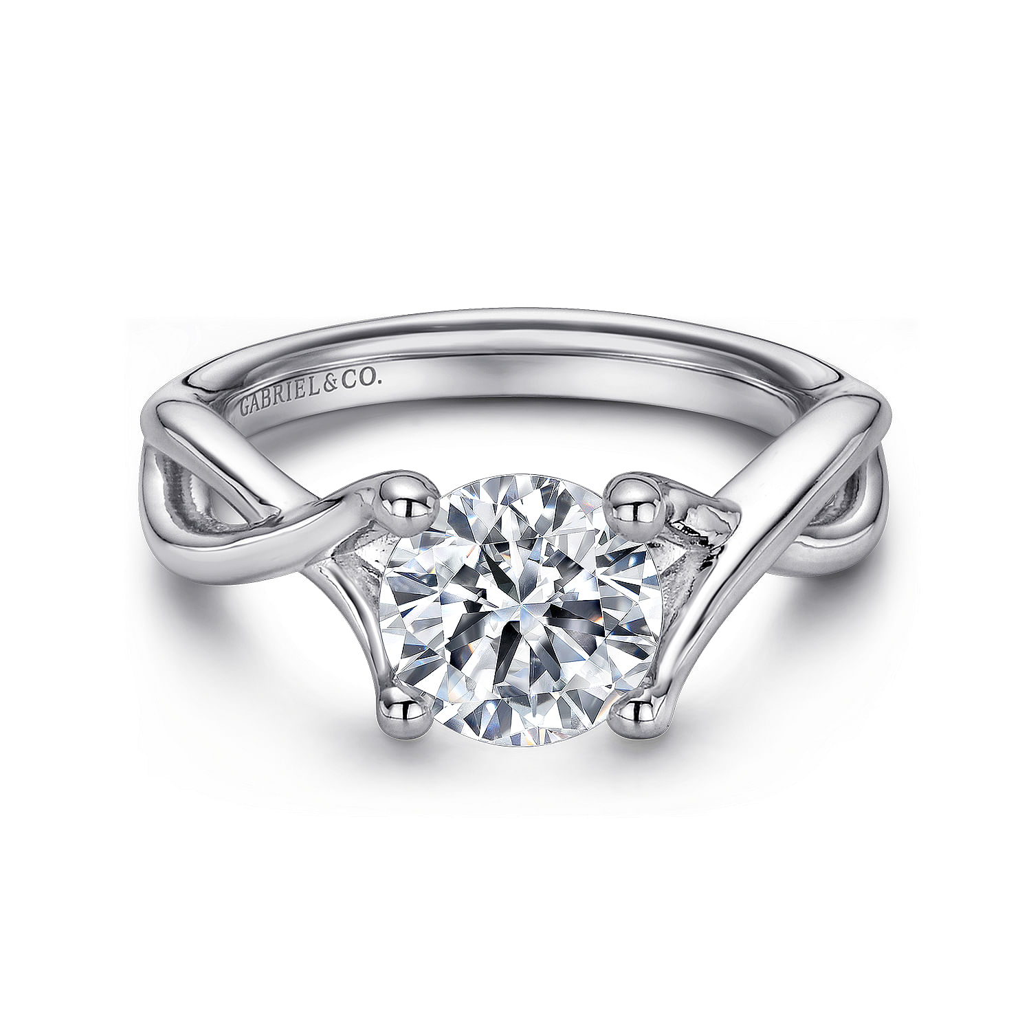 14k White Gold Criss Cross 14k White Gold Criss Cross
