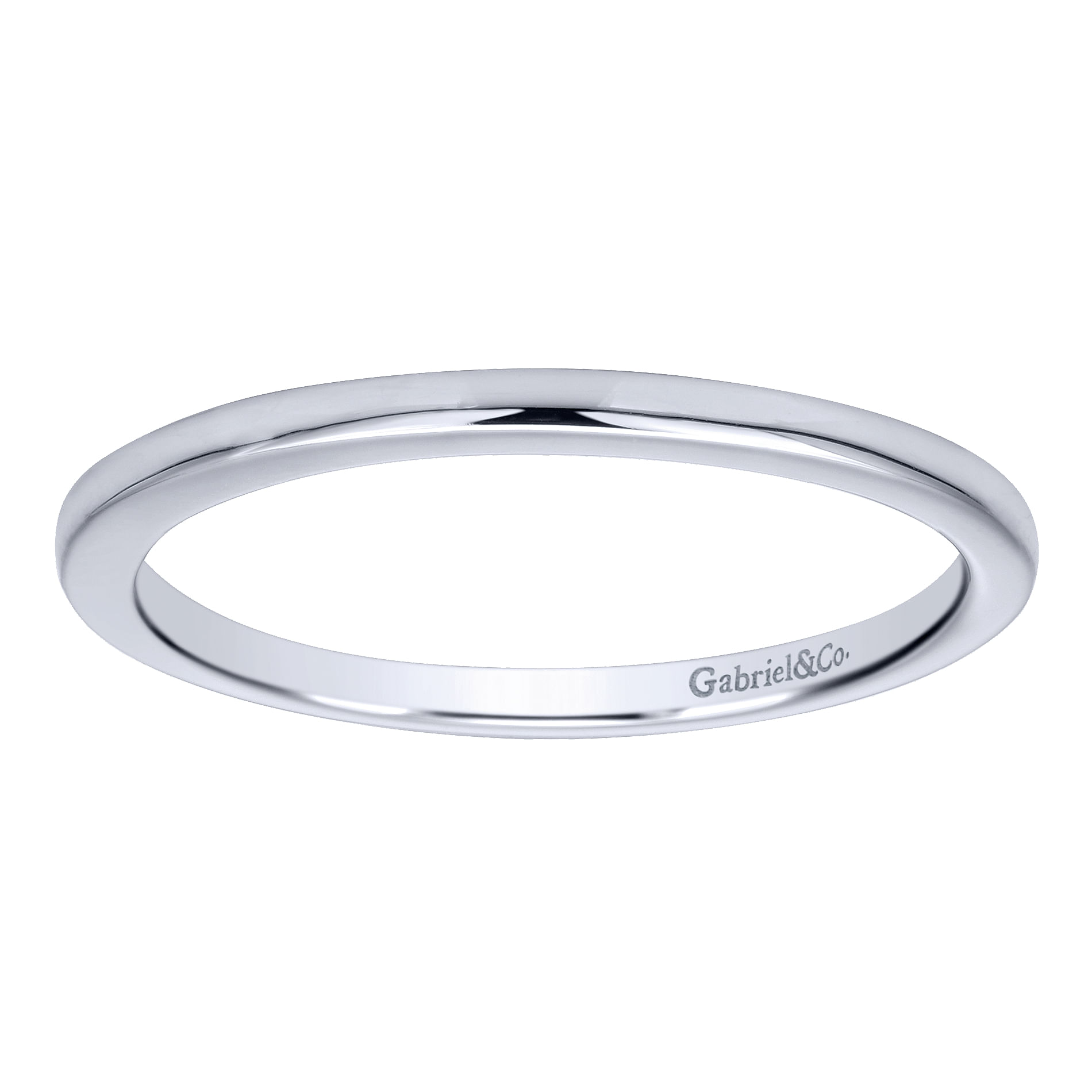 14k White Gold Curved Wedding Band angle 5 14k White Gold Curved Wedding Band angle 5
