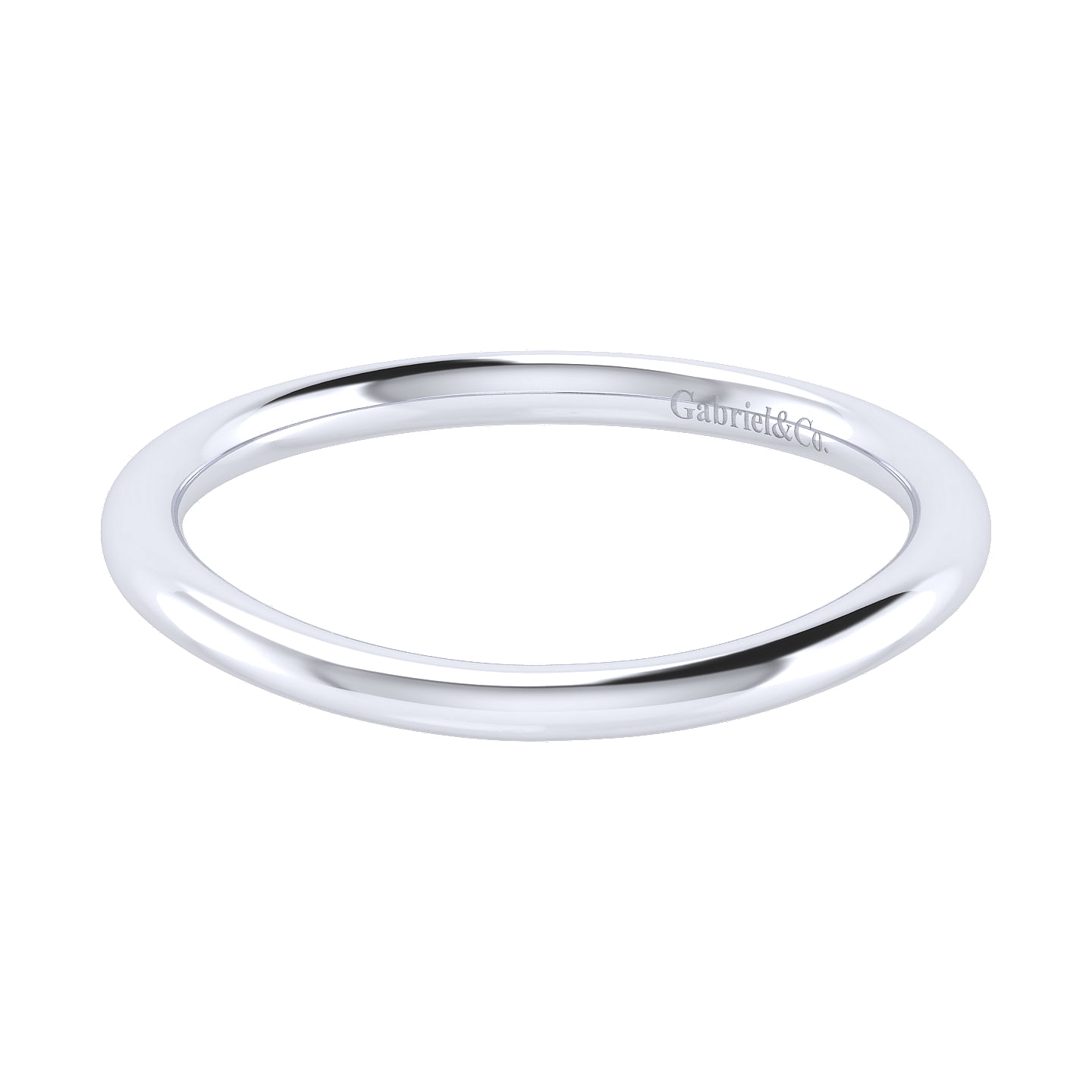 14k White Gold Curved 14k White Gold Curved