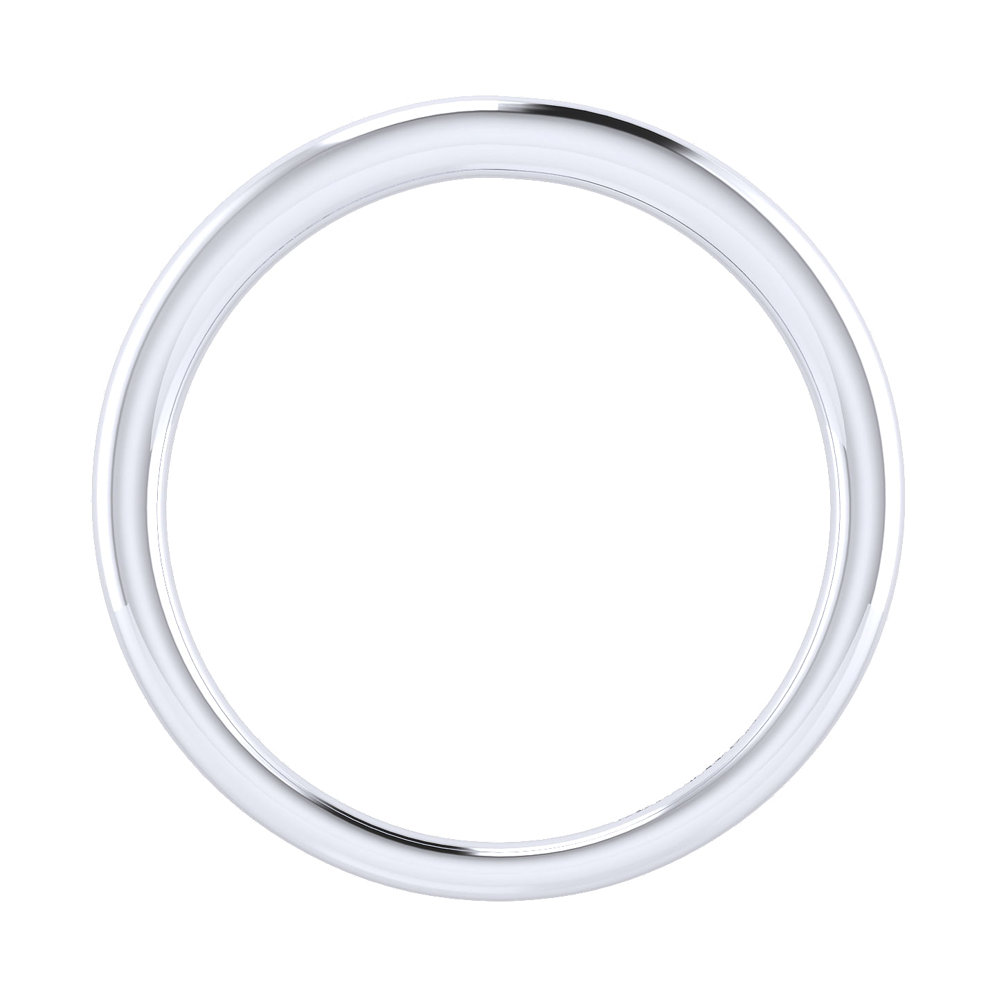 14k White Gold Curved Wedding Band angle 2 14k White Gold Curved Wedding Band angle 2
