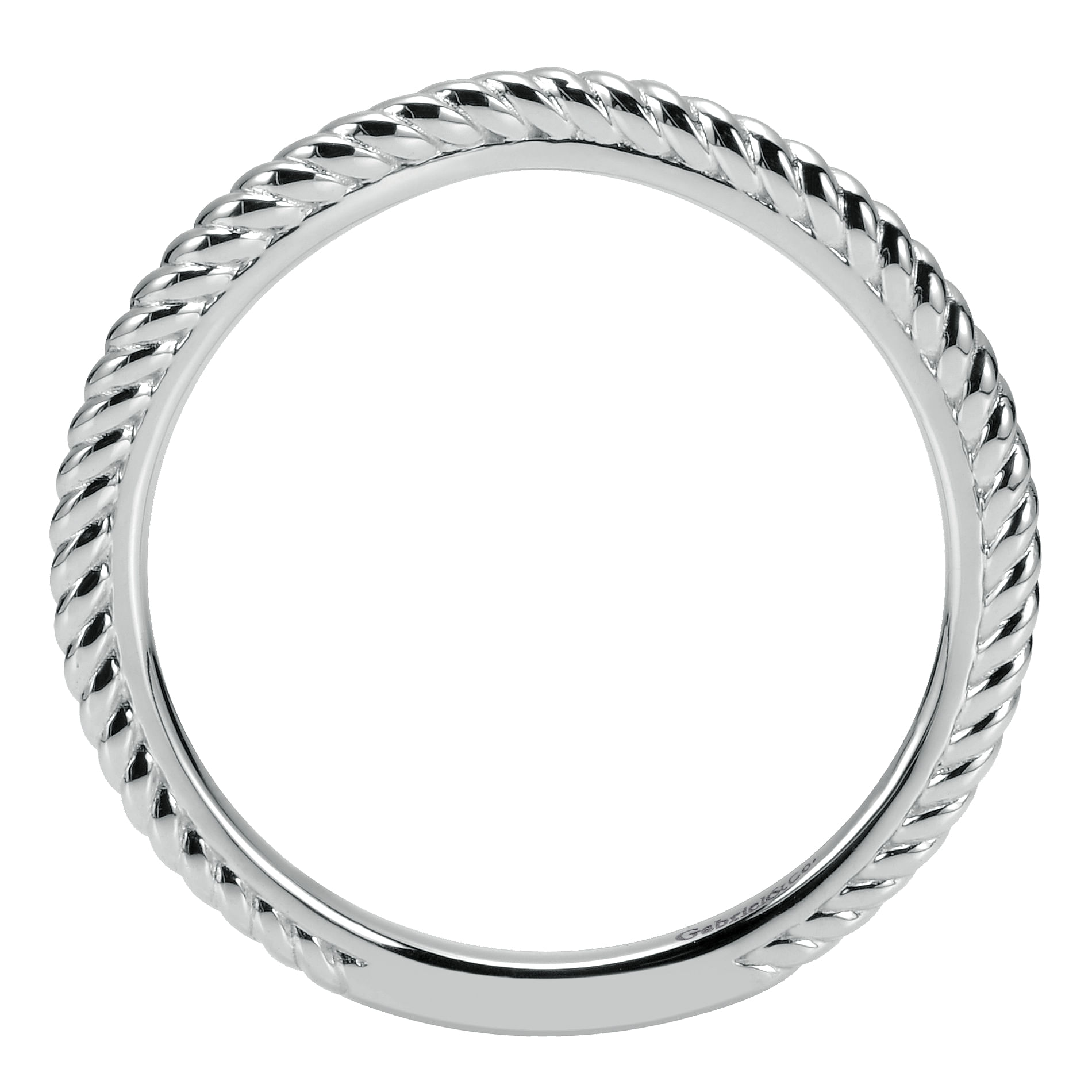14k White Gold Curved Wedding Band angle 2 14k White Gold Curved Wedding Band angle 2