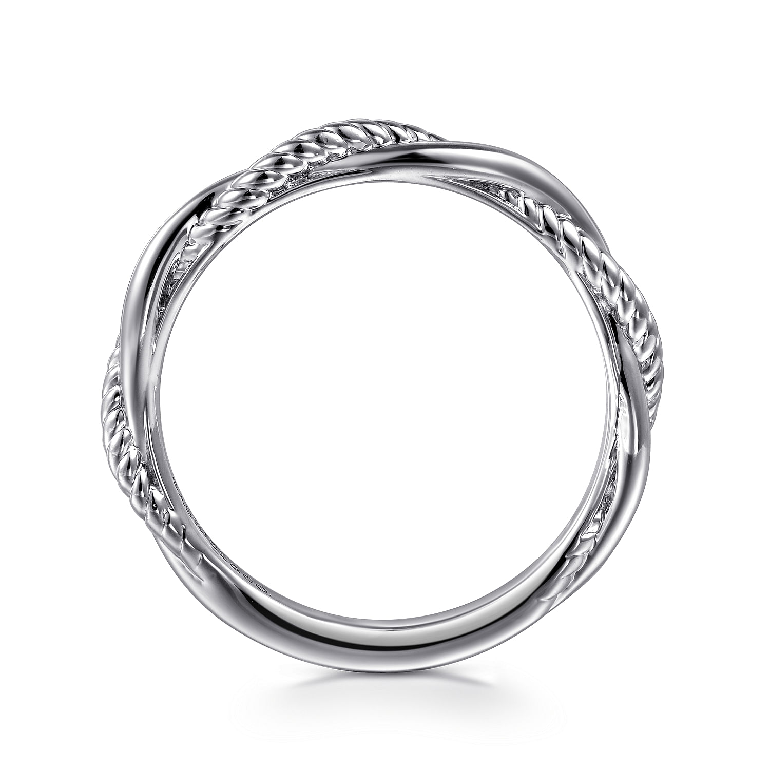 14k White Gold Curved Wedding Band angle 2 14k White Gold Curved Wedding Band angle 2