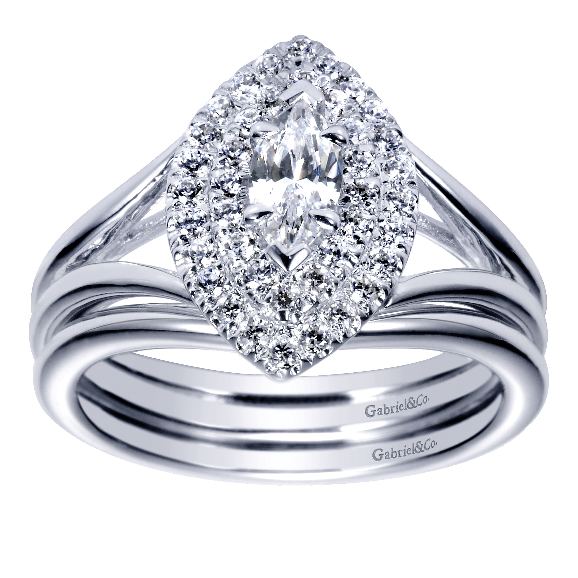 14k White Gold Curved Wedding Band angle 4 14k White Gold Curved Wedding Band angle 4