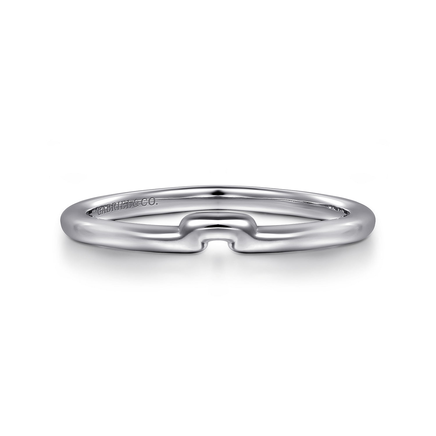 14k White Gold Curved 14k White Gold Curved