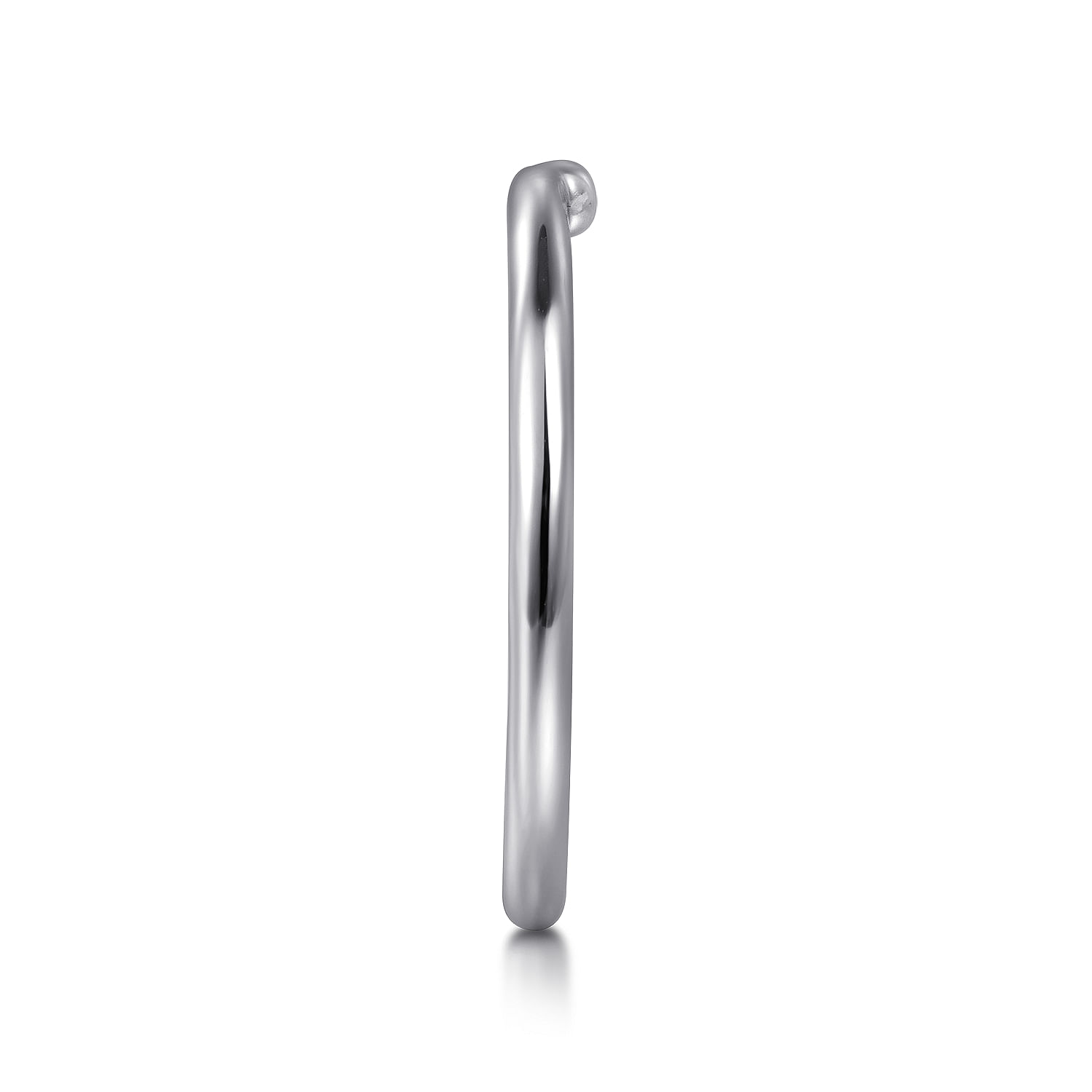 14k White Gold Curved Wedding Band angle 5 14k White Gold Curved Wedding Band angle 5
