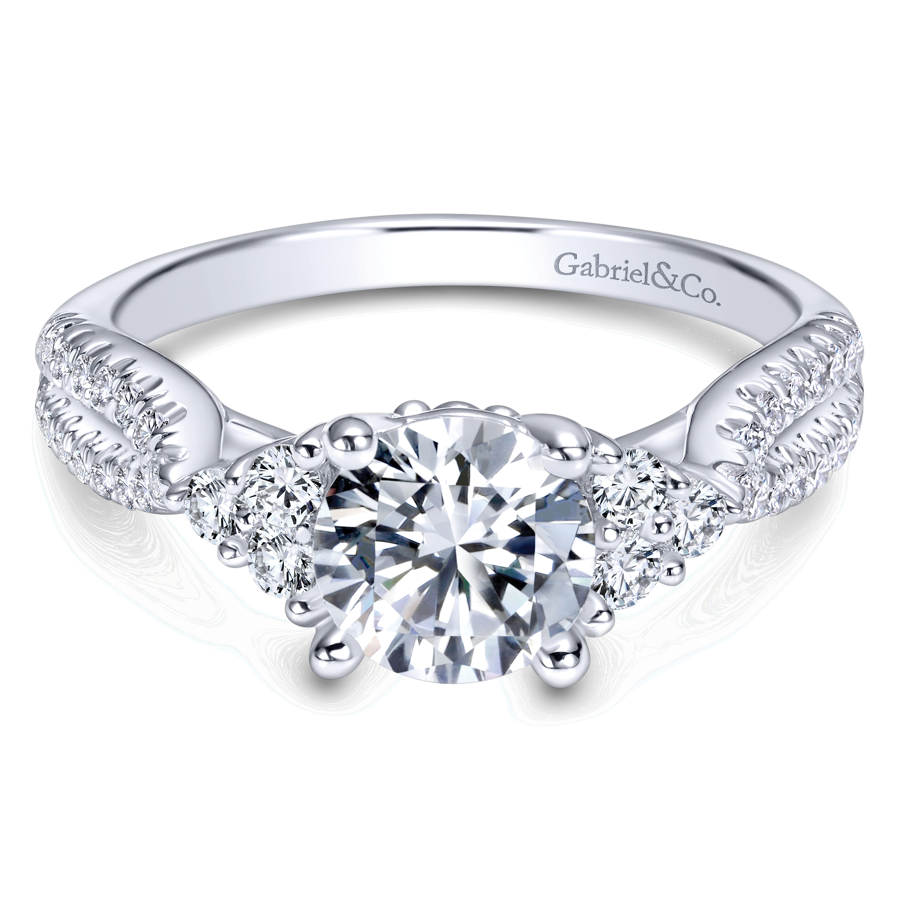 14k White Gold Diamond 3 Stones 14k White Gold Diamond 3 Stones