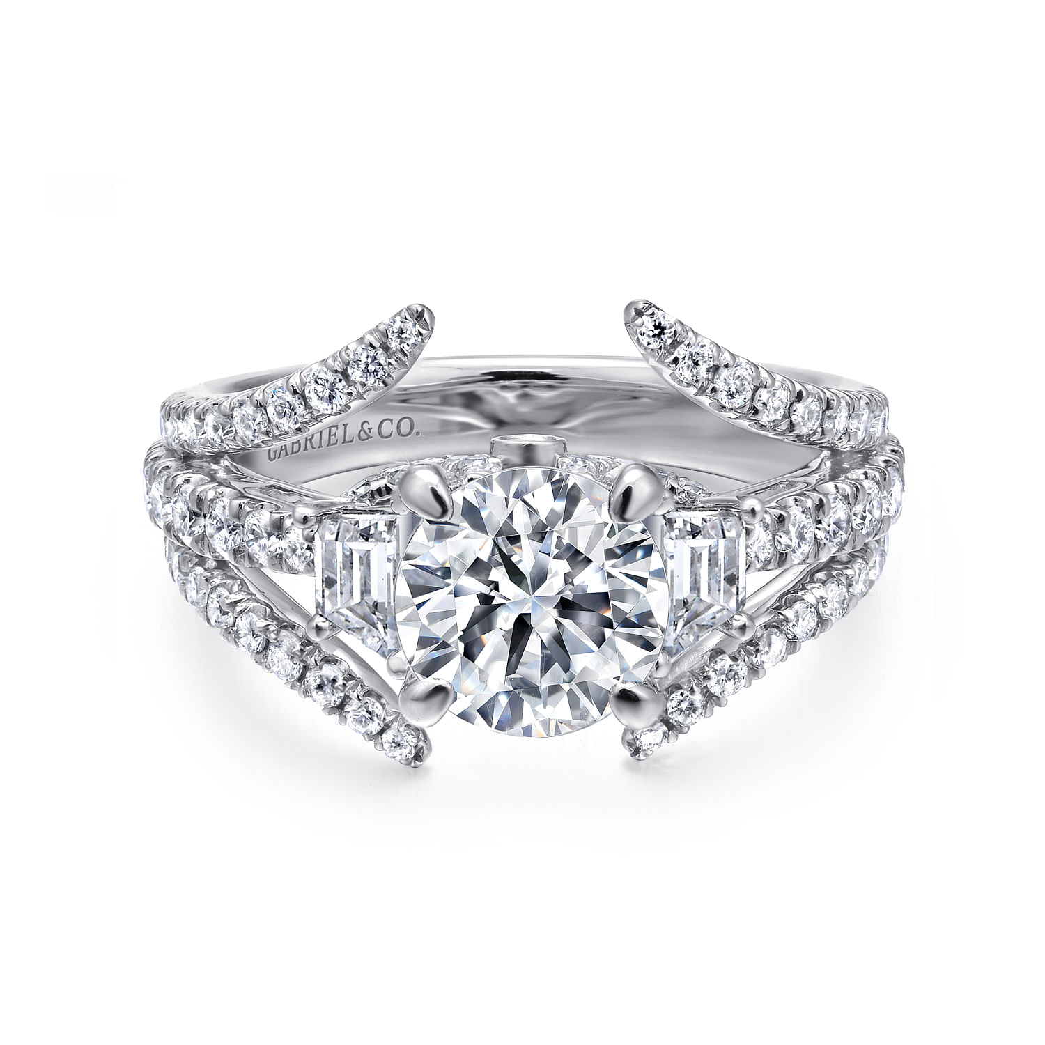 14k White Gold Diamond 3 Stones 14k White Gold Diamond 3 Stones