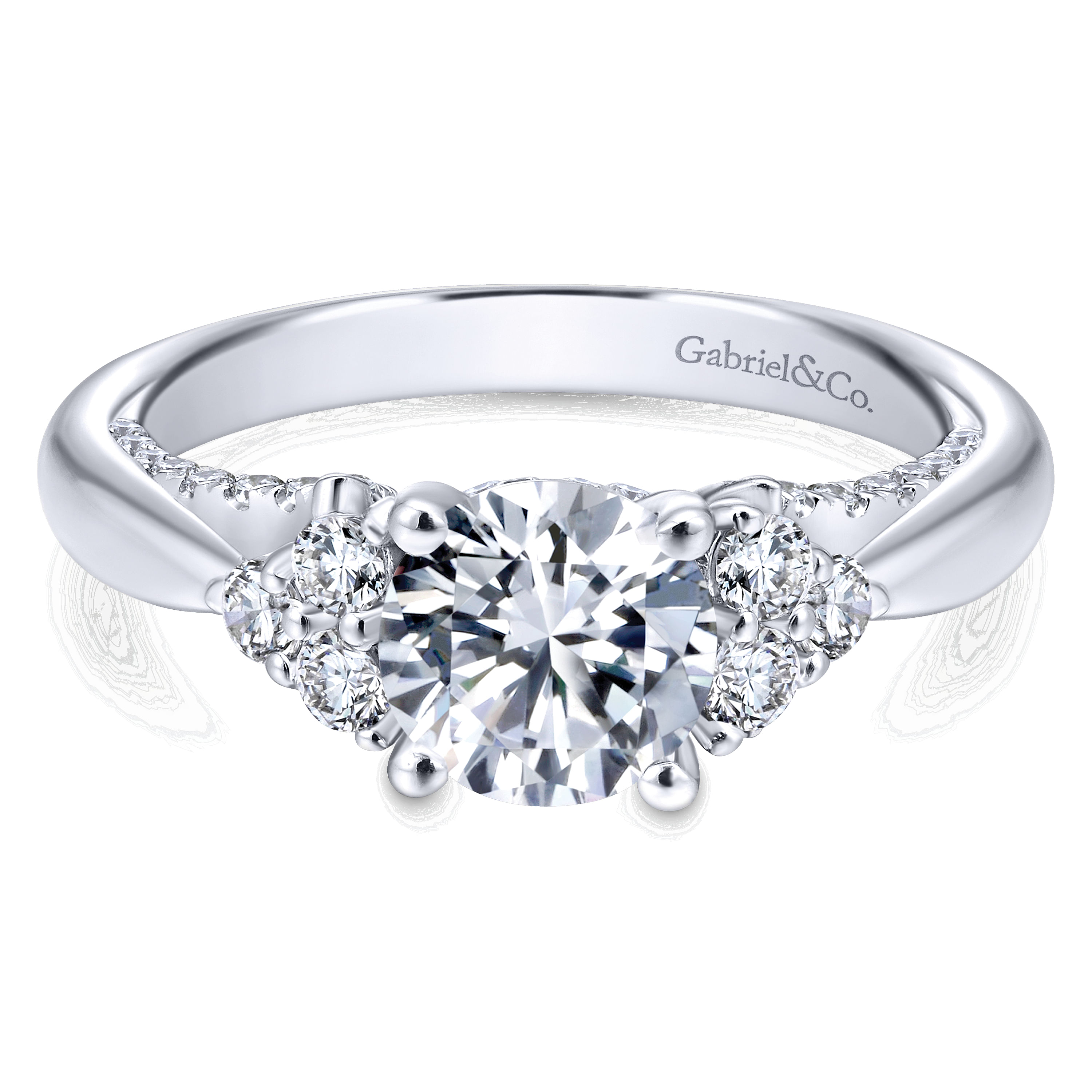 14k White Gold Diamond 3 Stones 14k White Gold Diamond 3 Stones