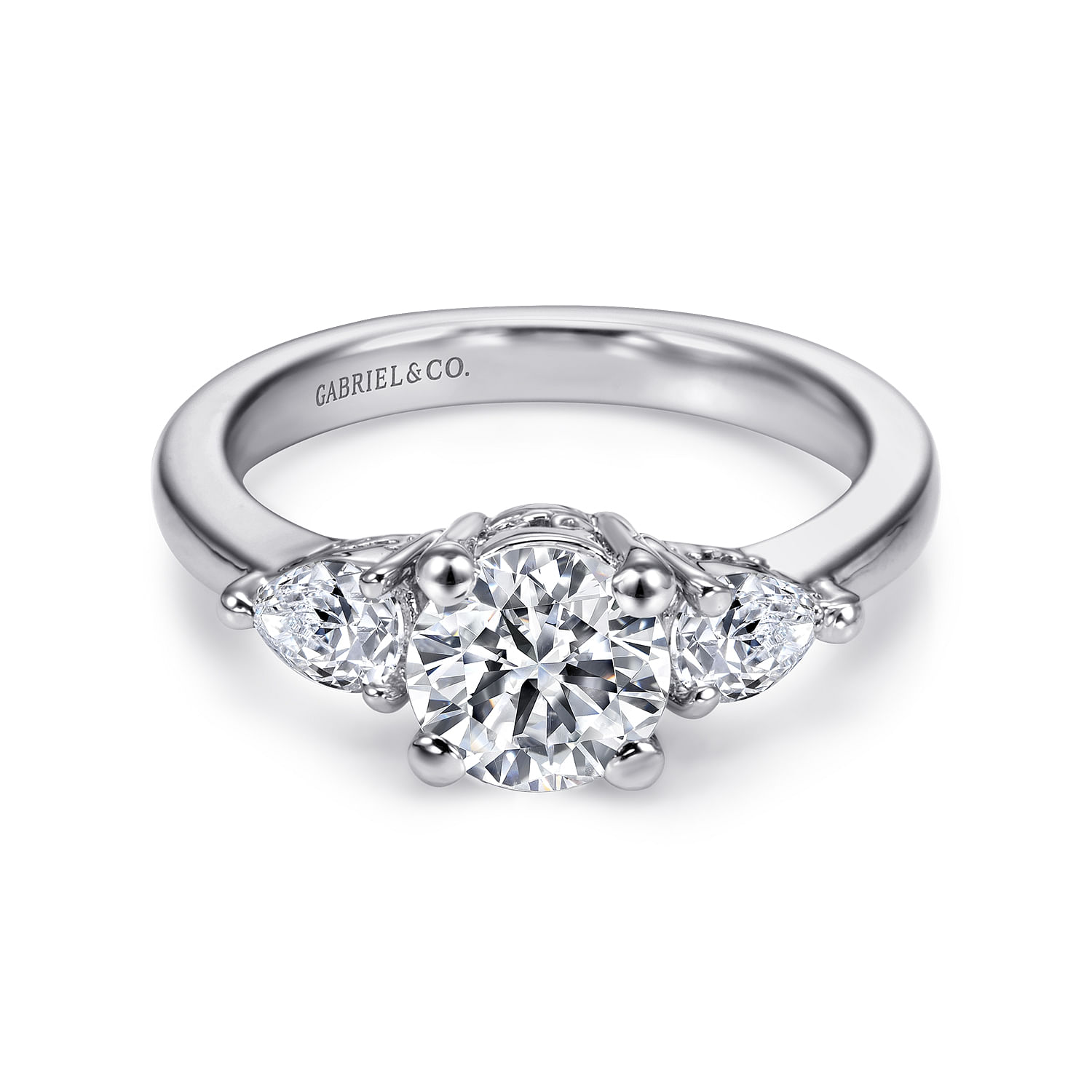 14k White Gold Diamond 3 Stones 14k White Gold Diamond 3 Stones