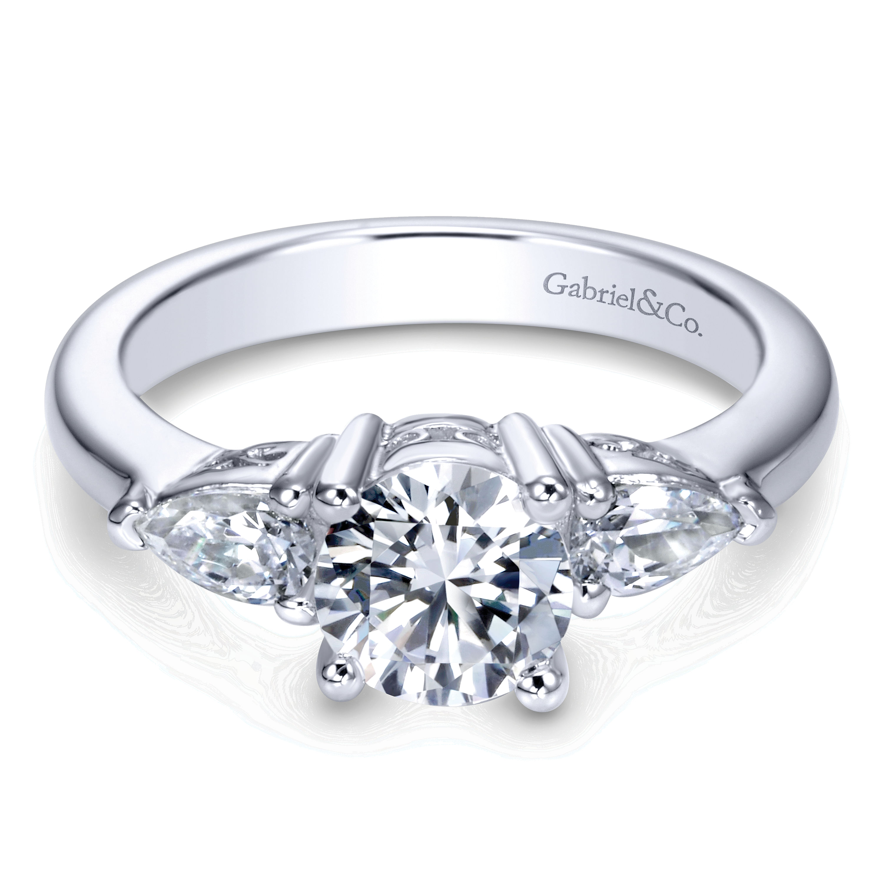14k White Gold Diamond 3 Stones 14k White Gold Diamond 3 Stones