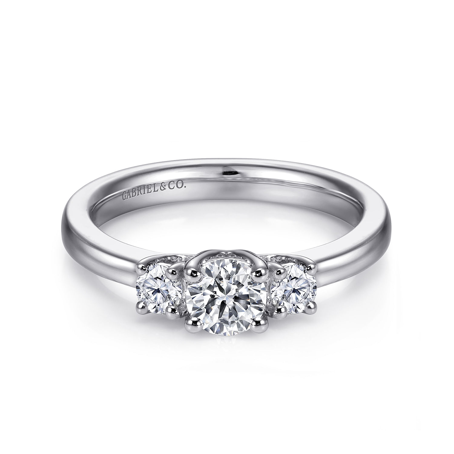 14k White Gold Diamond 3 Stones 14k White Gold Diamond 3 Stones