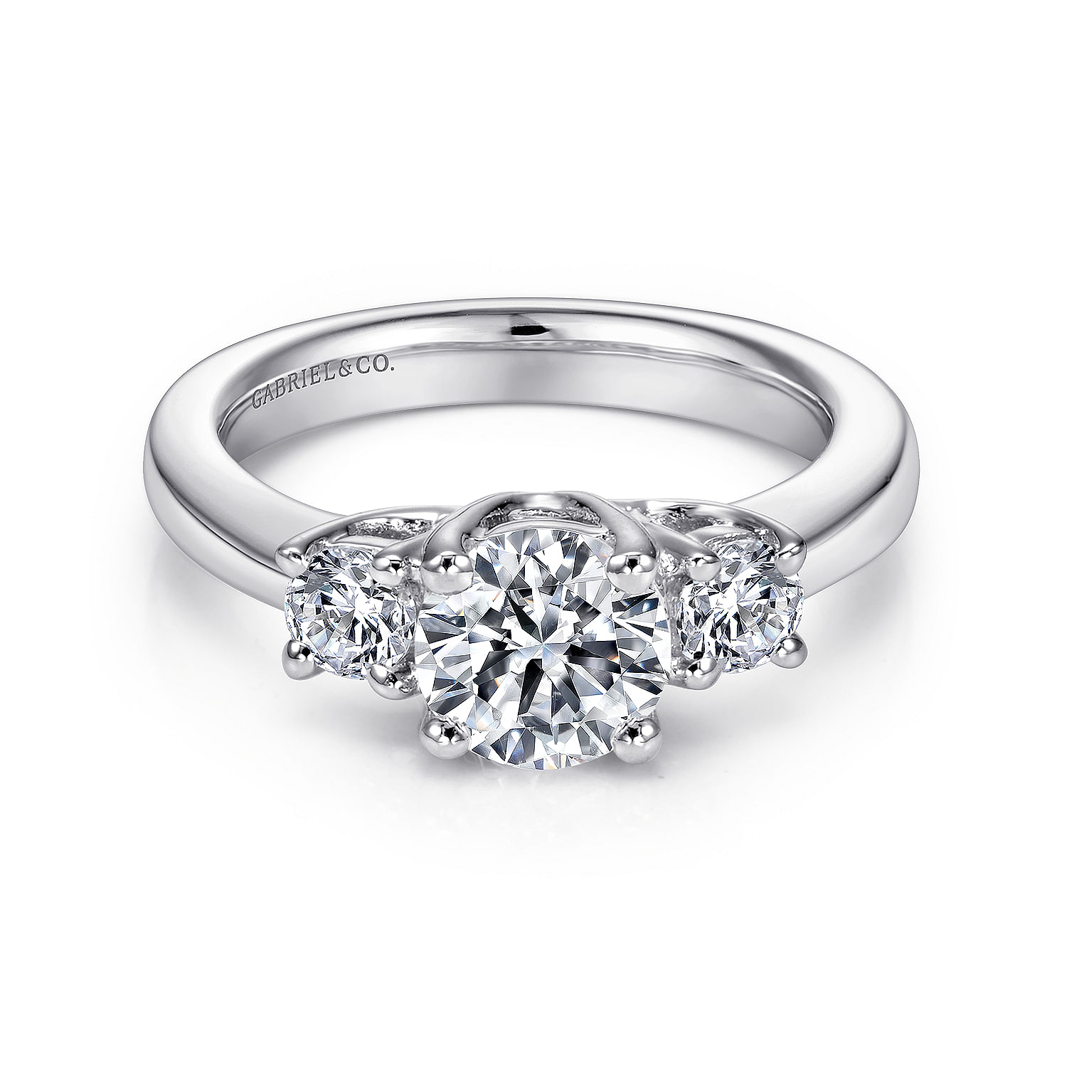 14k White Gold Diamond 3 Stones 14k White Gold Diamond 3 Stones