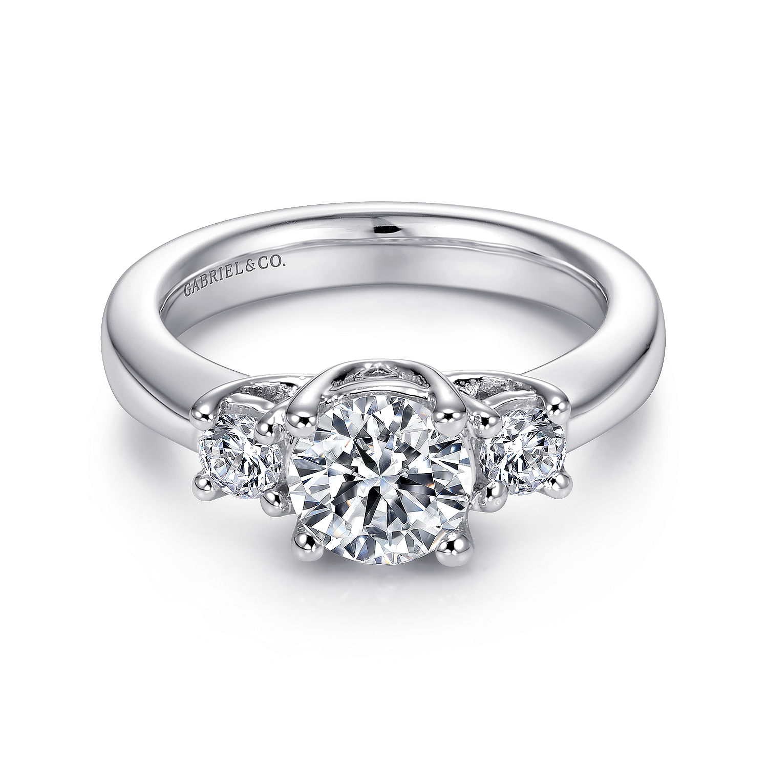 14k White Gold Diamond 3 Stones 14k White Gold Diamond 3 Stones