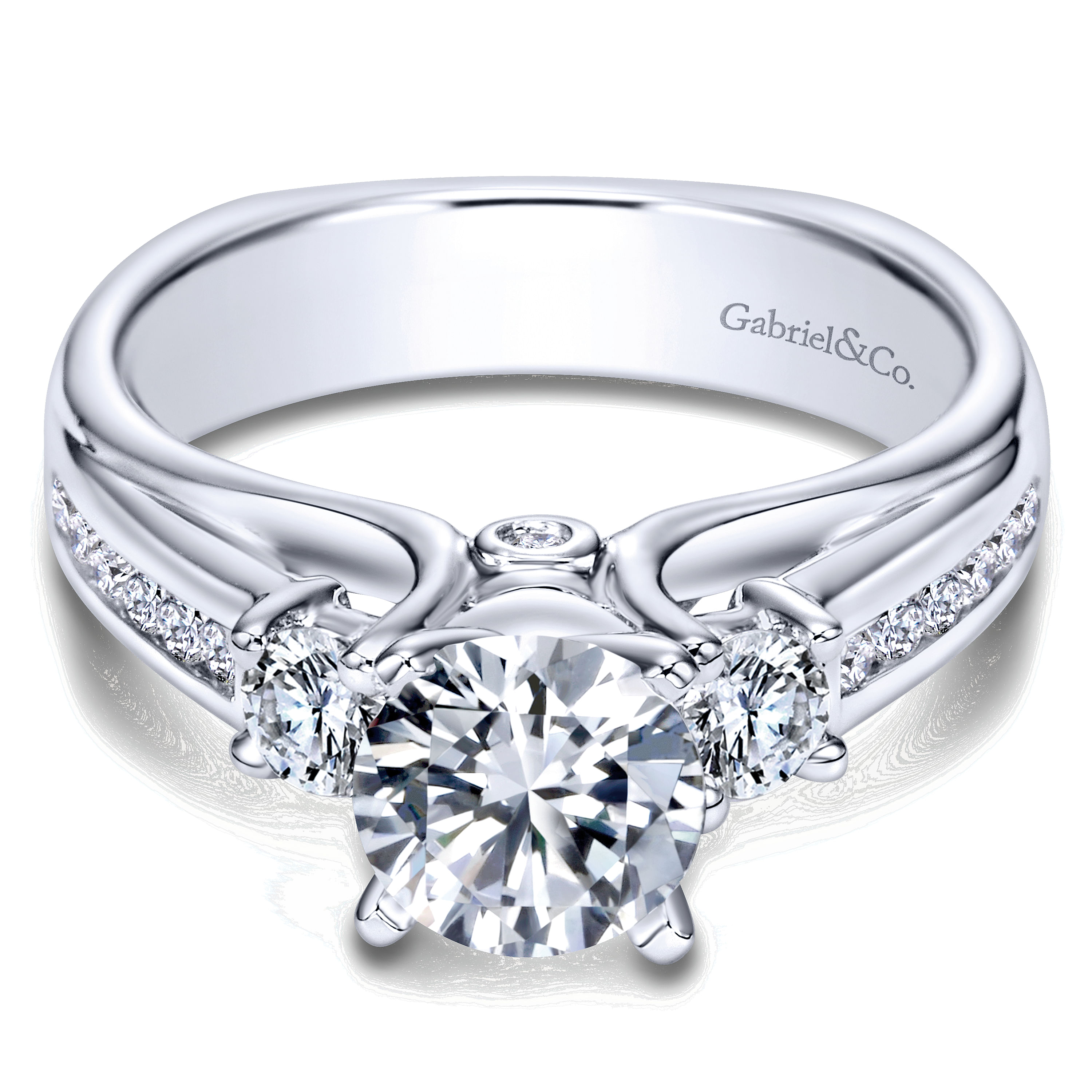 14k White Gold Diamond 3 Stones 14k White Gold Diamond 3 Stones