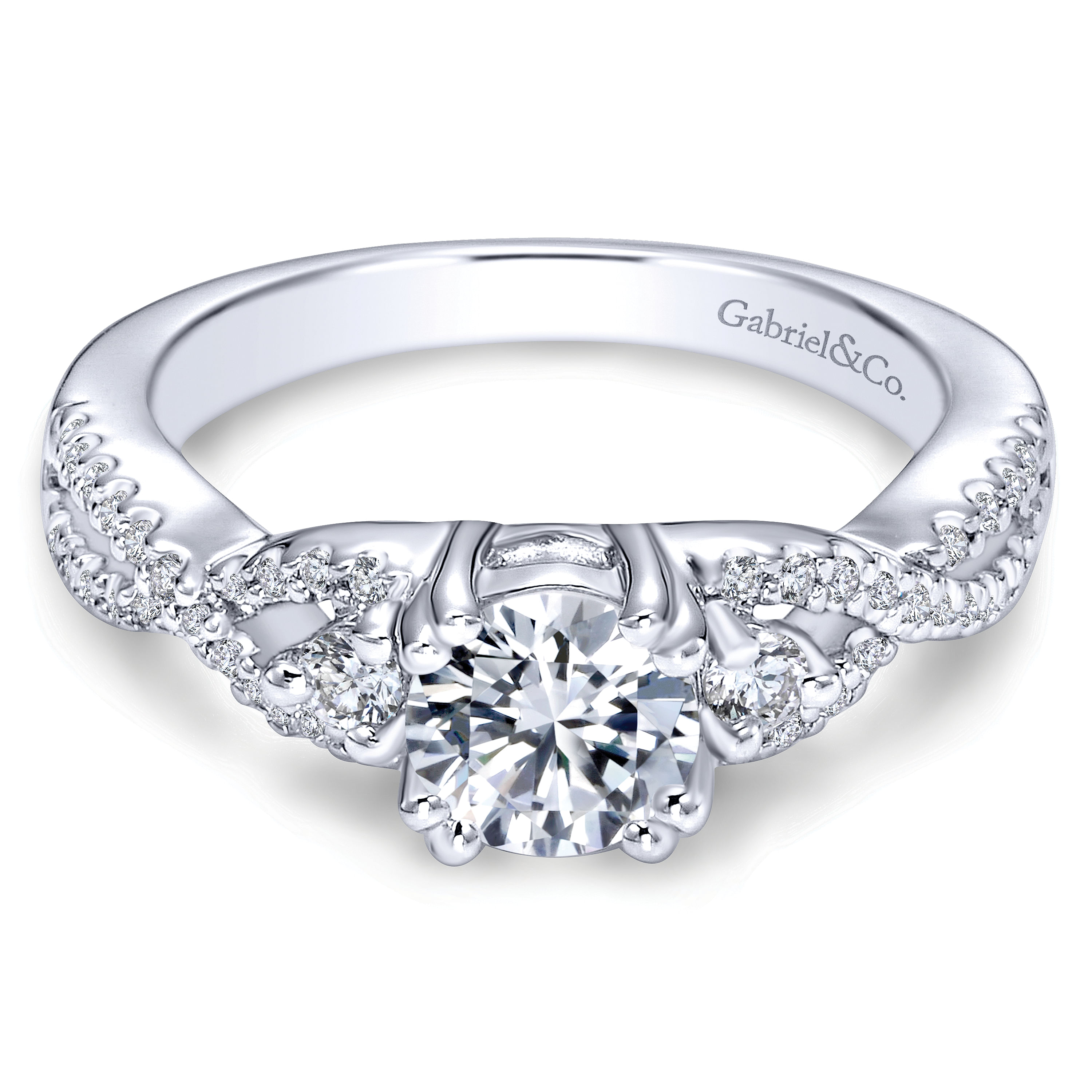 14k White Gold Diamond 3 Stones 14k White Gold Diamond 3 Stones