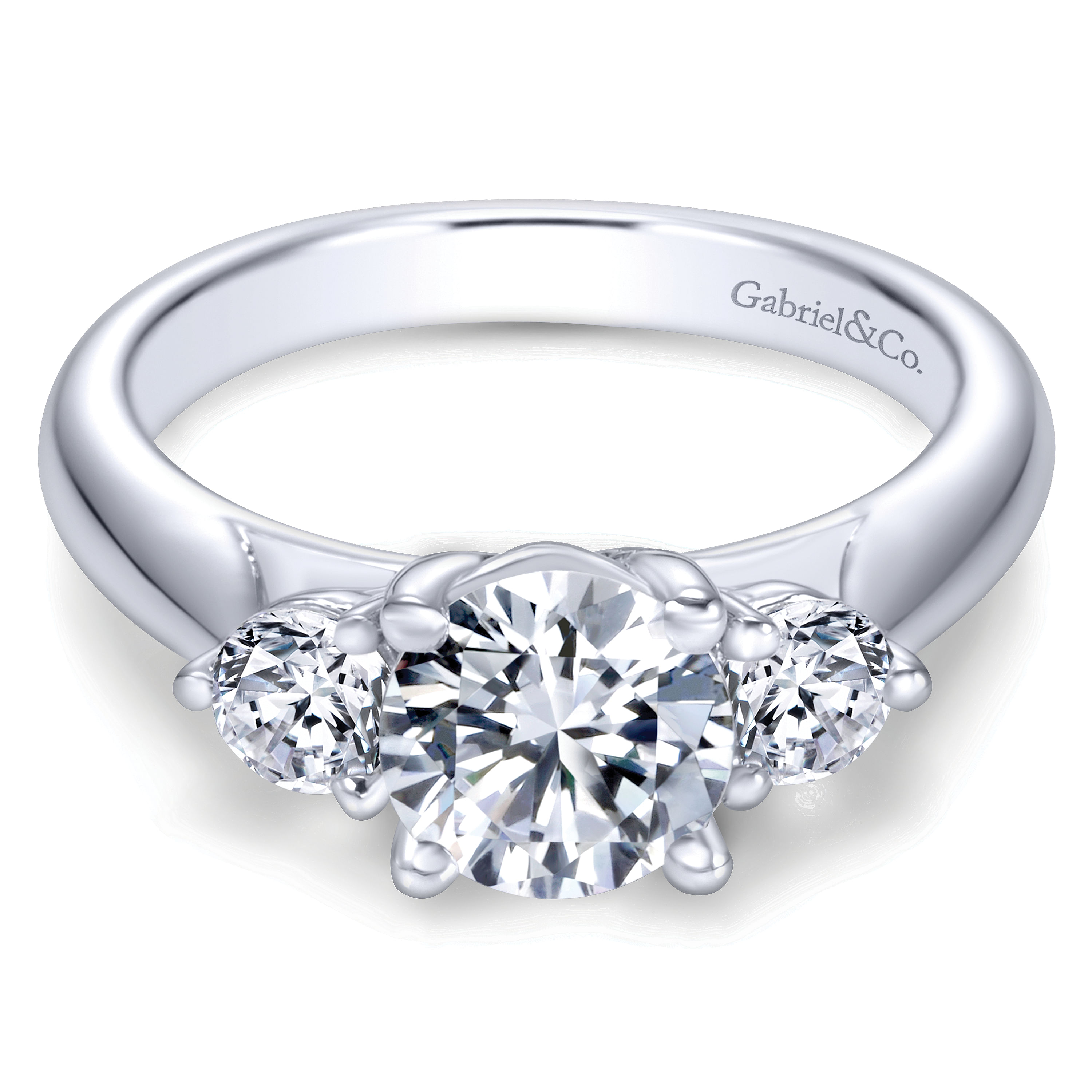14k White Gold Diamond 3 Stones 14k White Gold Diamond 3 Stones