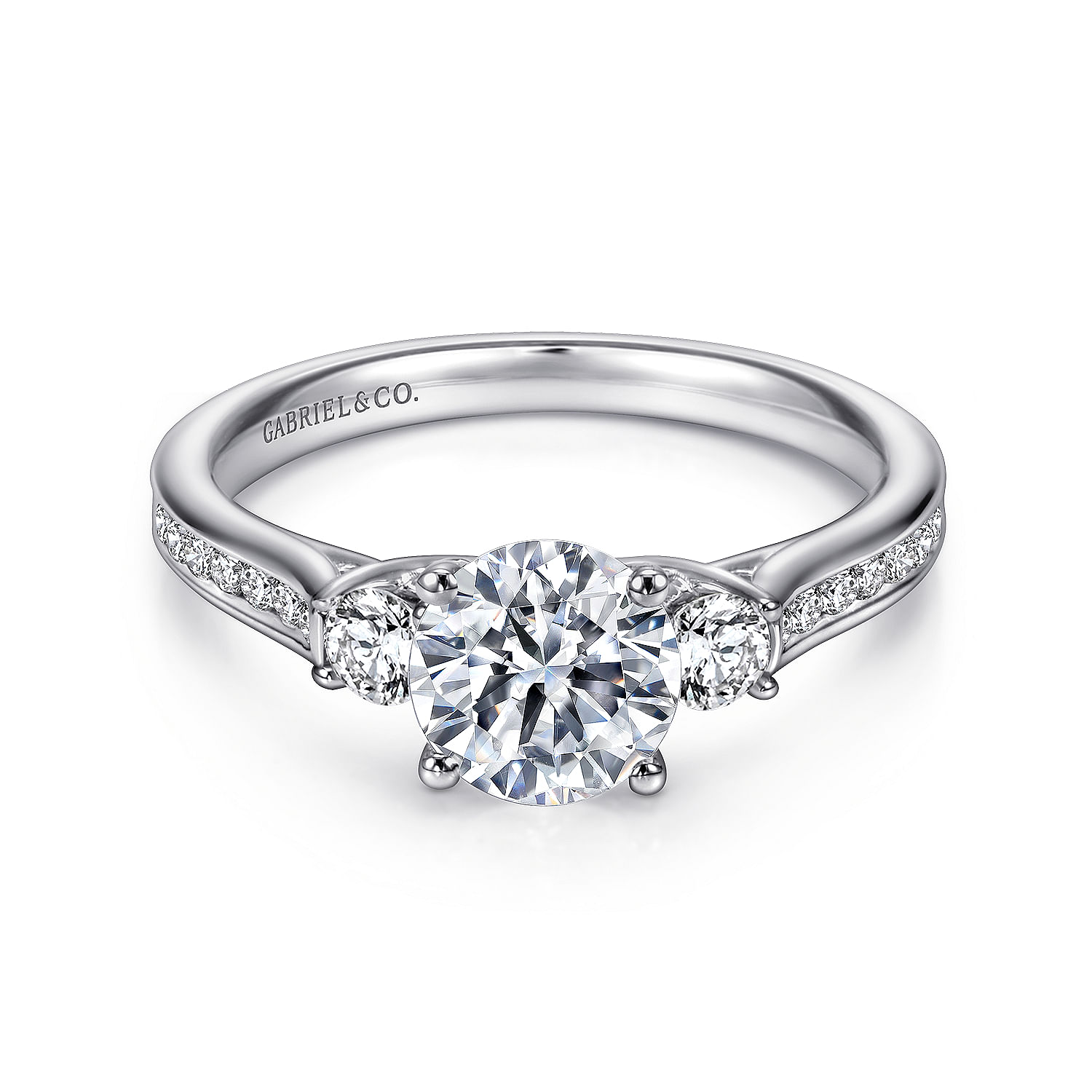 14k White Gold Diamond 3 Stones 14k White Gold Diamond 3 Stones