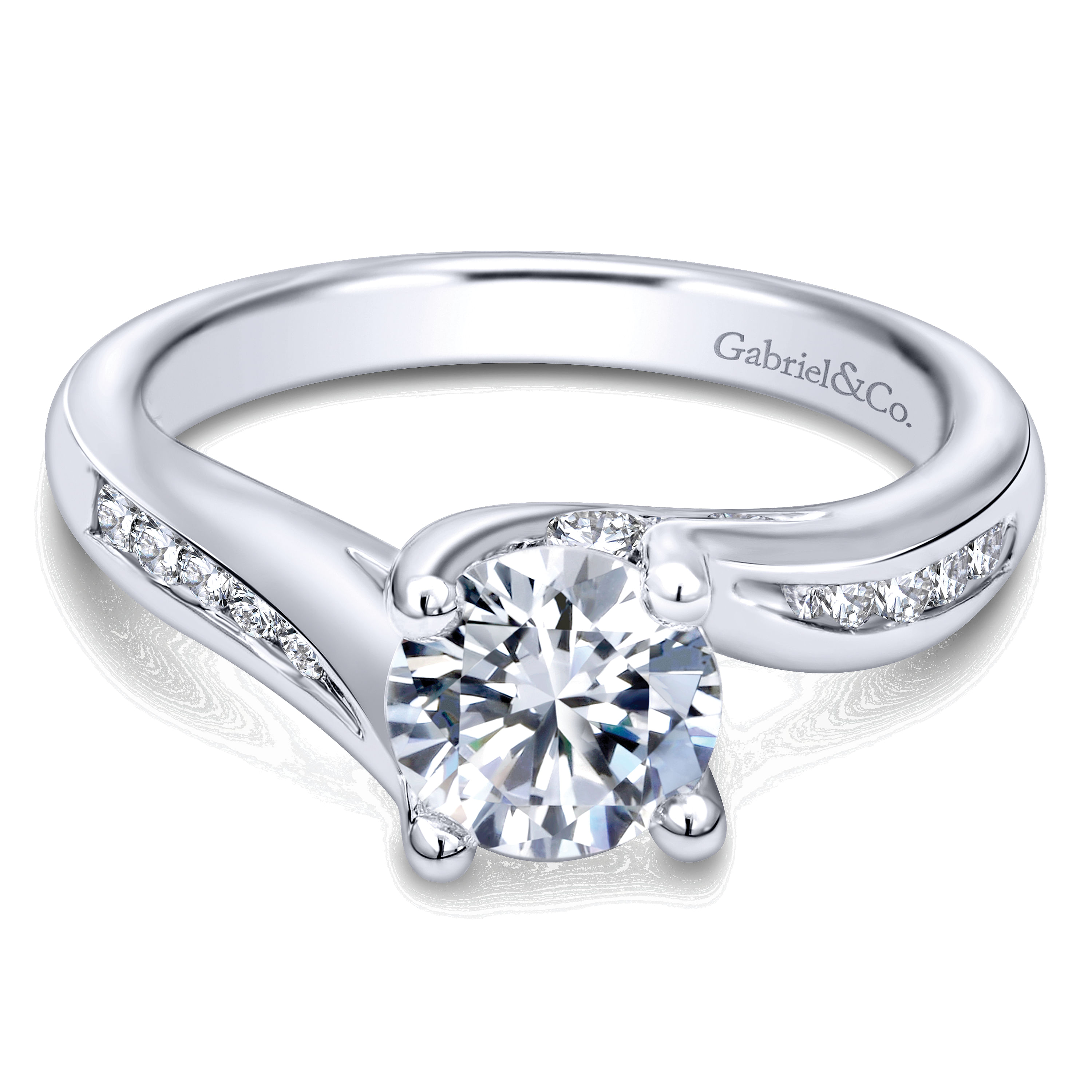 14k White Gold Diamond Bypass 14k White Gold Diamond Bypass