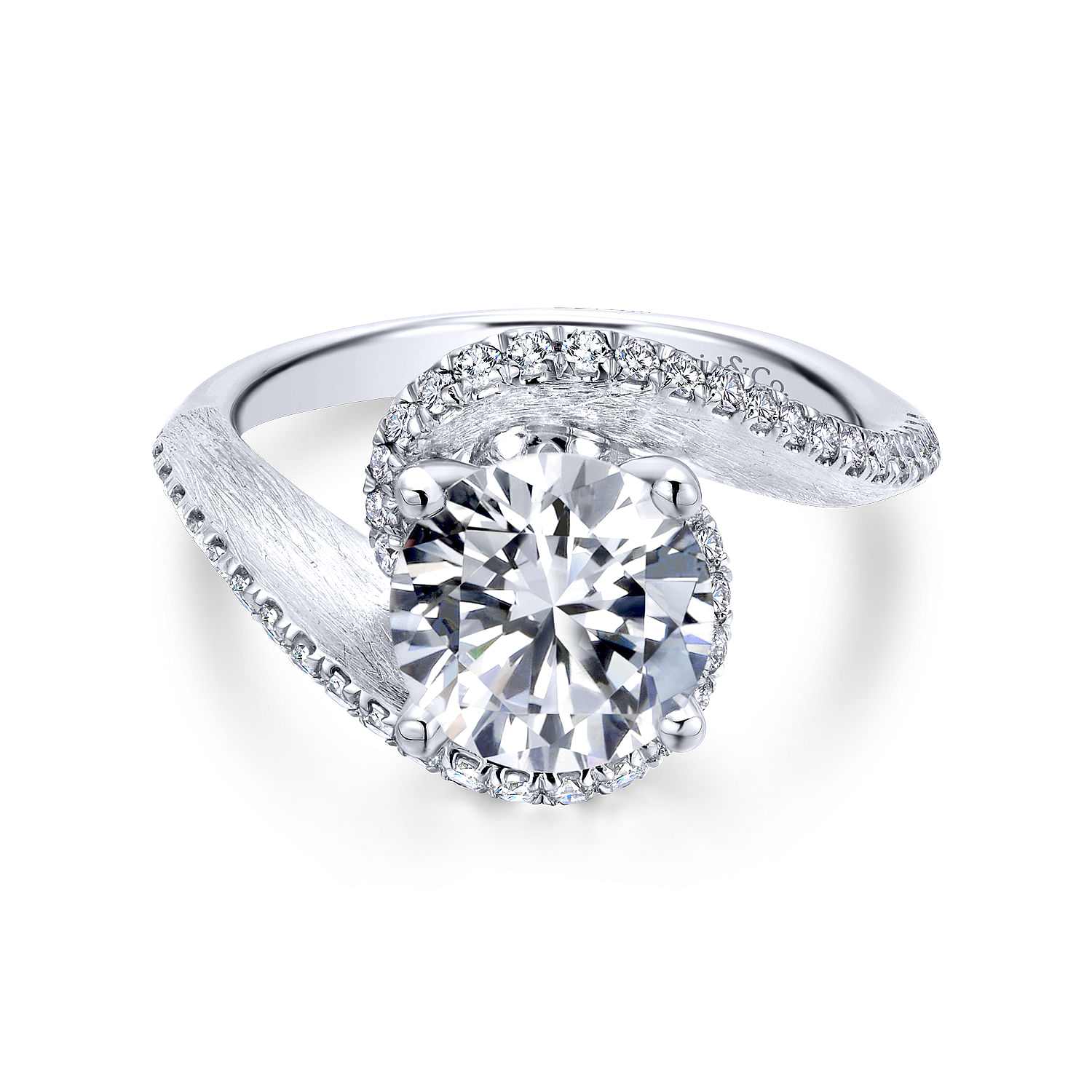 14k White Gold Diamond Bypass 14k White Gold Diamond Bypass